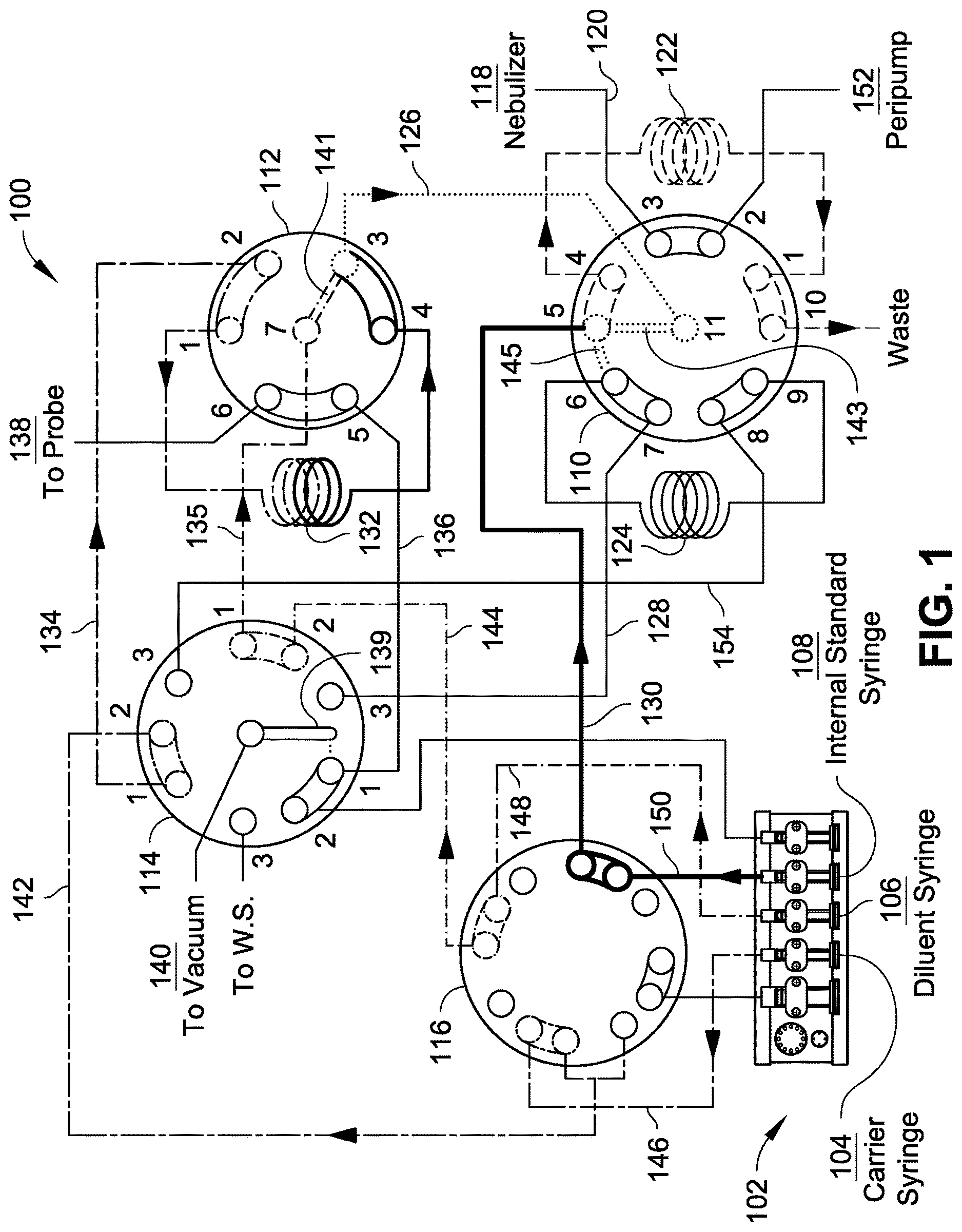 Patent US12616969 Figure 1 – Systems and methods for inline, dual-stage sample dilution