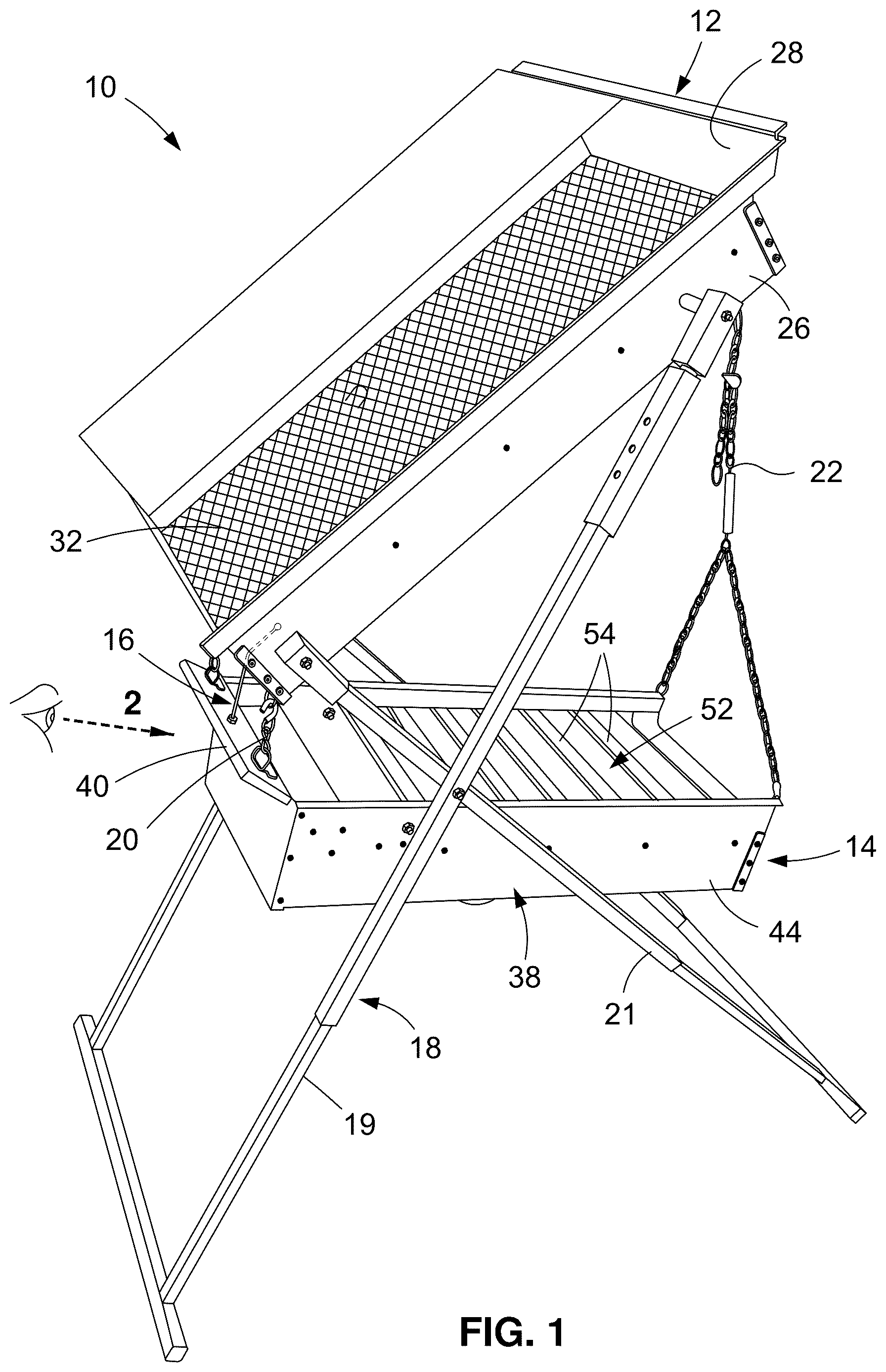 Patent US12616979 — Anti-clogging device for drywasher flow opening — Figure 1