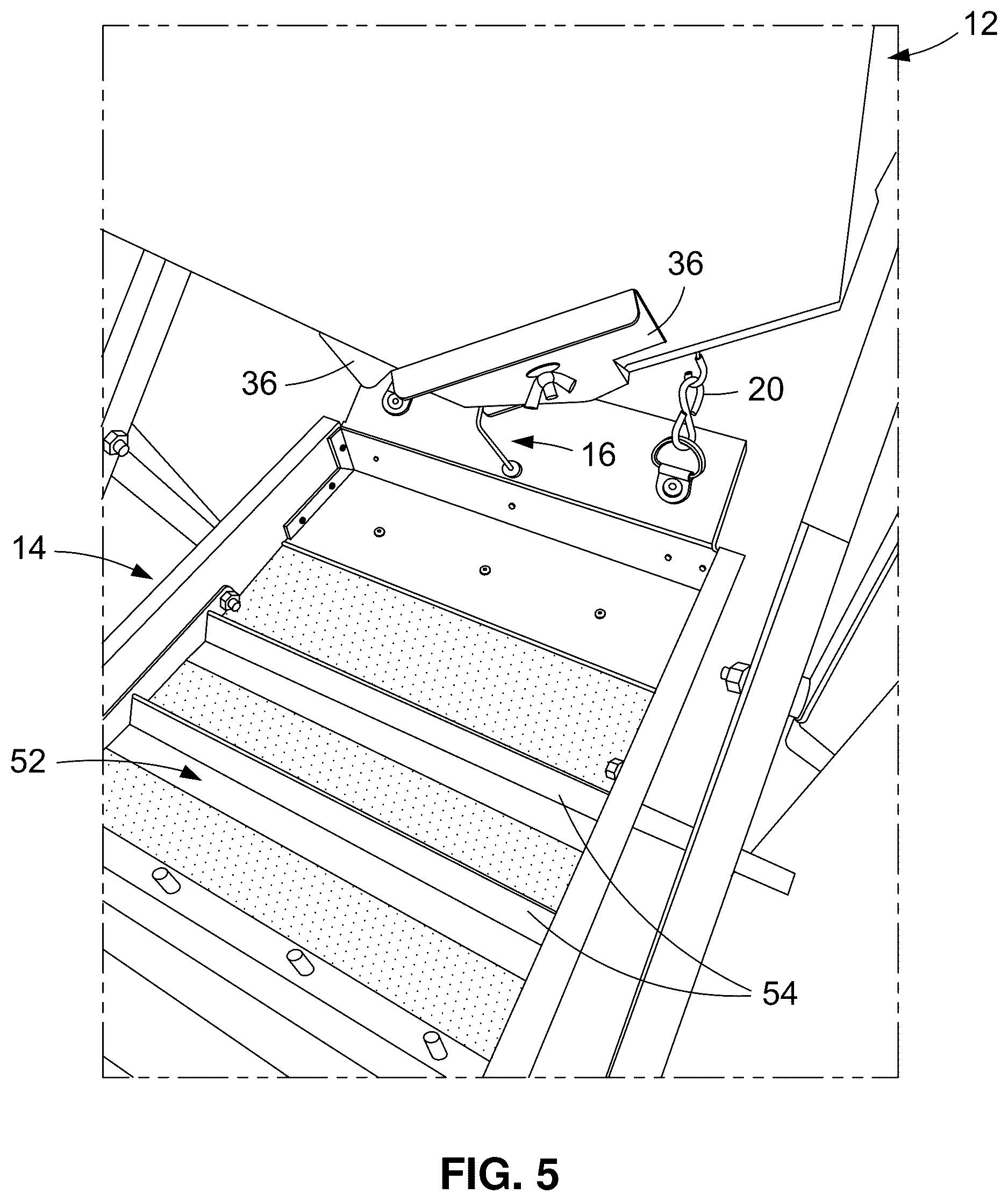 Patent US12616979 Figure 4 – Anti-clogging device for drywasher flow opening