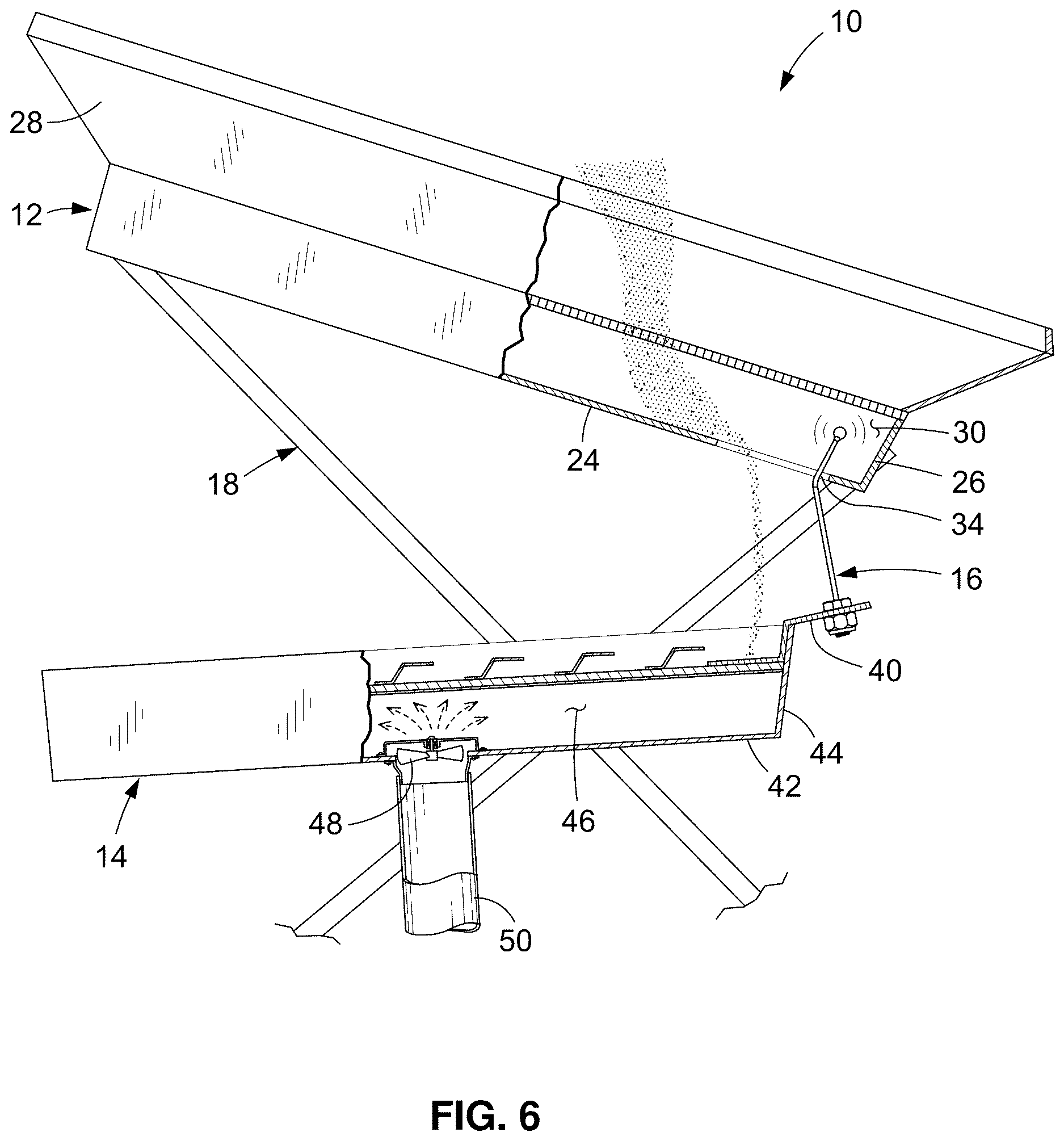 Patent US12616979 Figure 5 – Anti-clogging device for drywasher flow opening