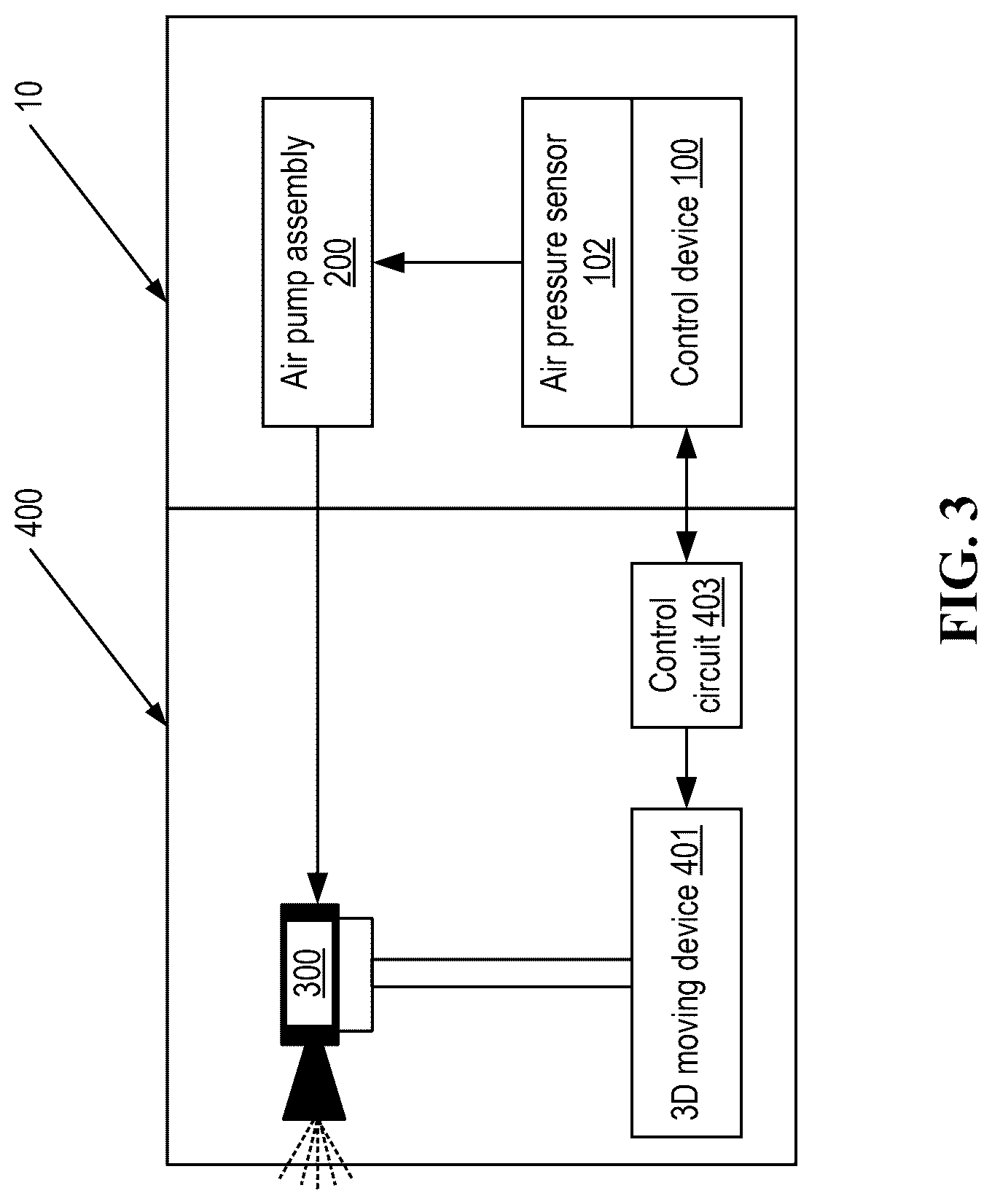 Patent US12616984 Figure 3 – Programmable air supply system with liquid cooling and noise suppression