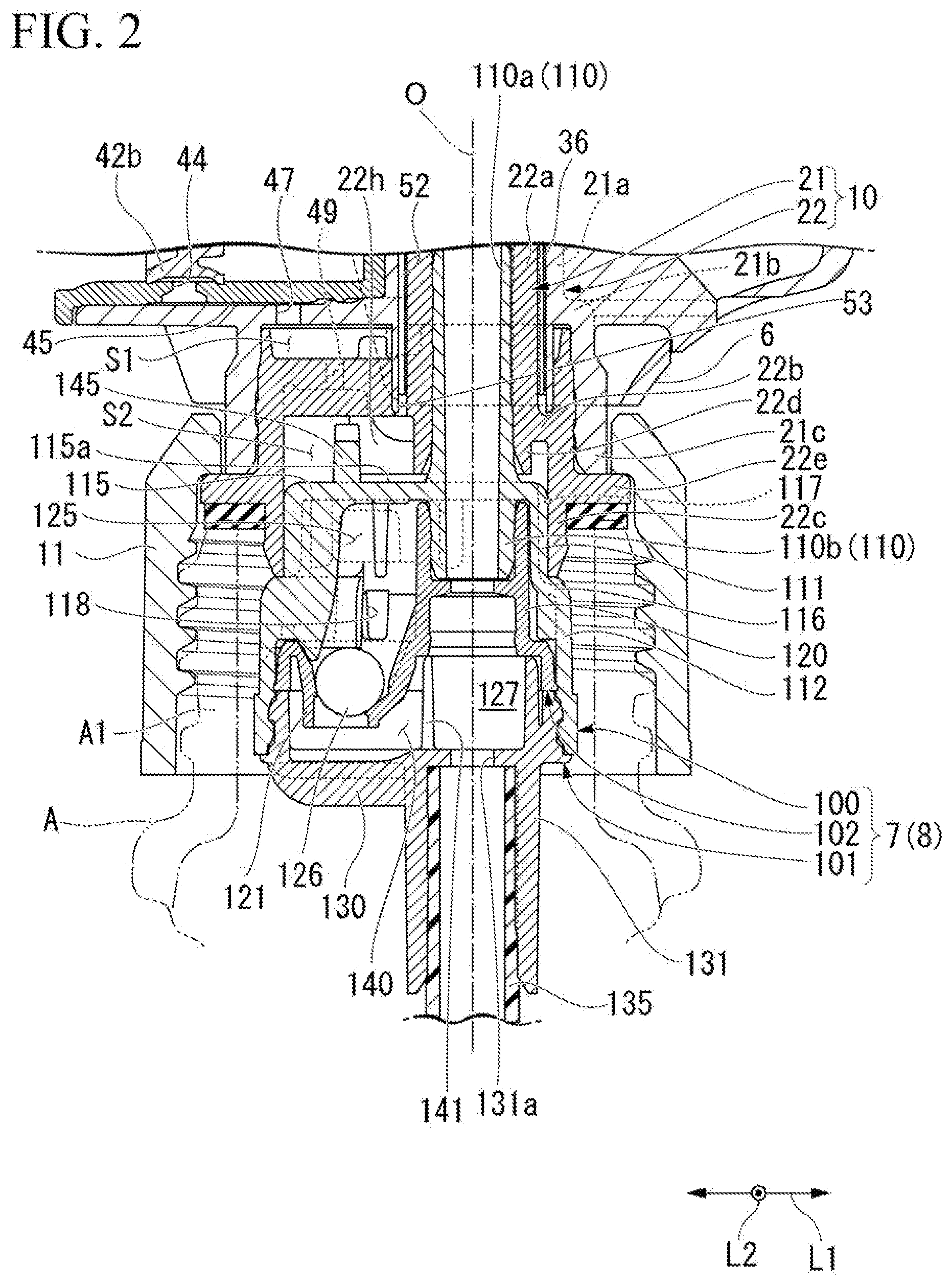 Patent US12616986 Figure 2 – Trigger-type liquid sprayer