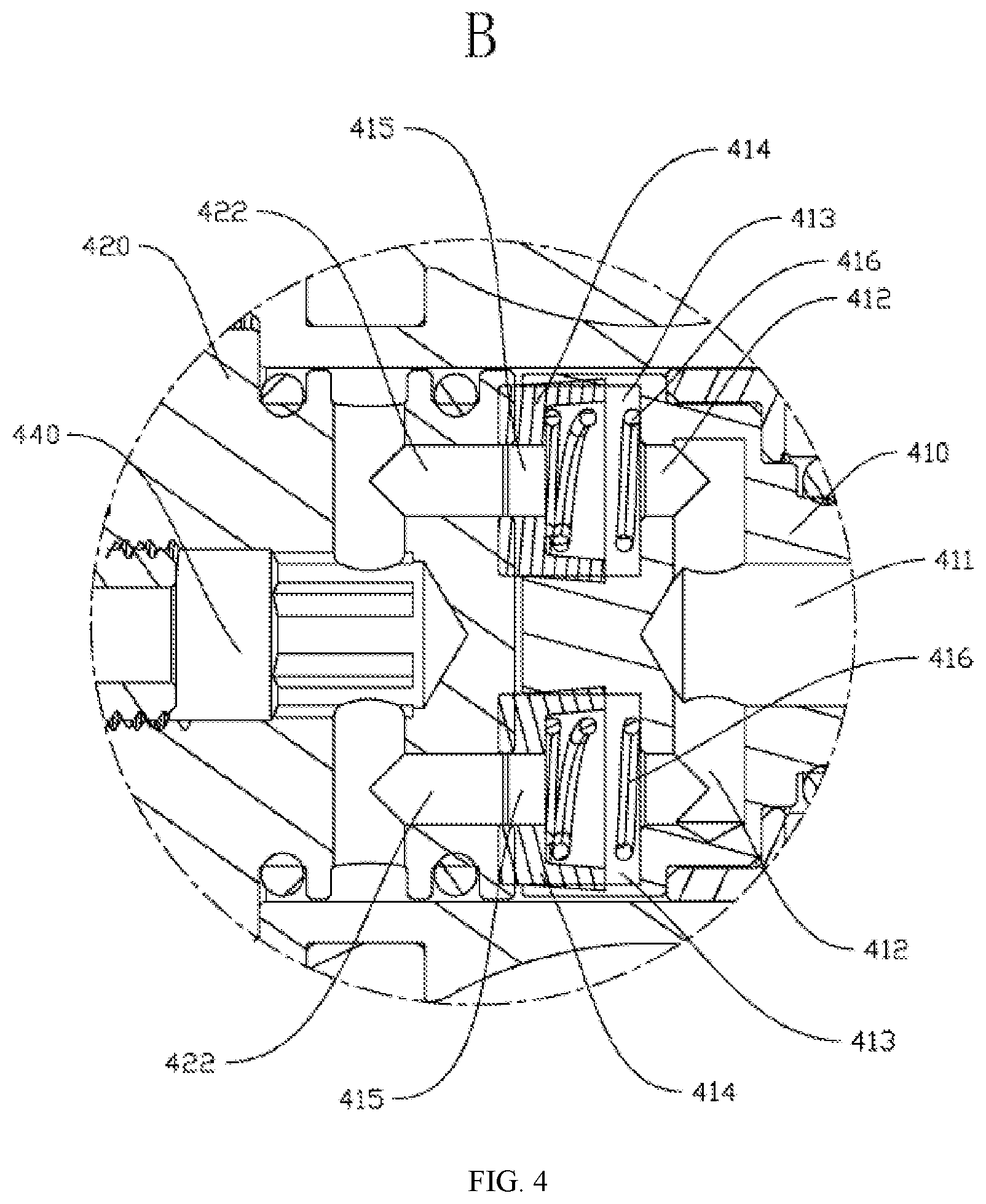 Patent US12616988 Figure 3 – Kitchen showerhead and kitchen faucet