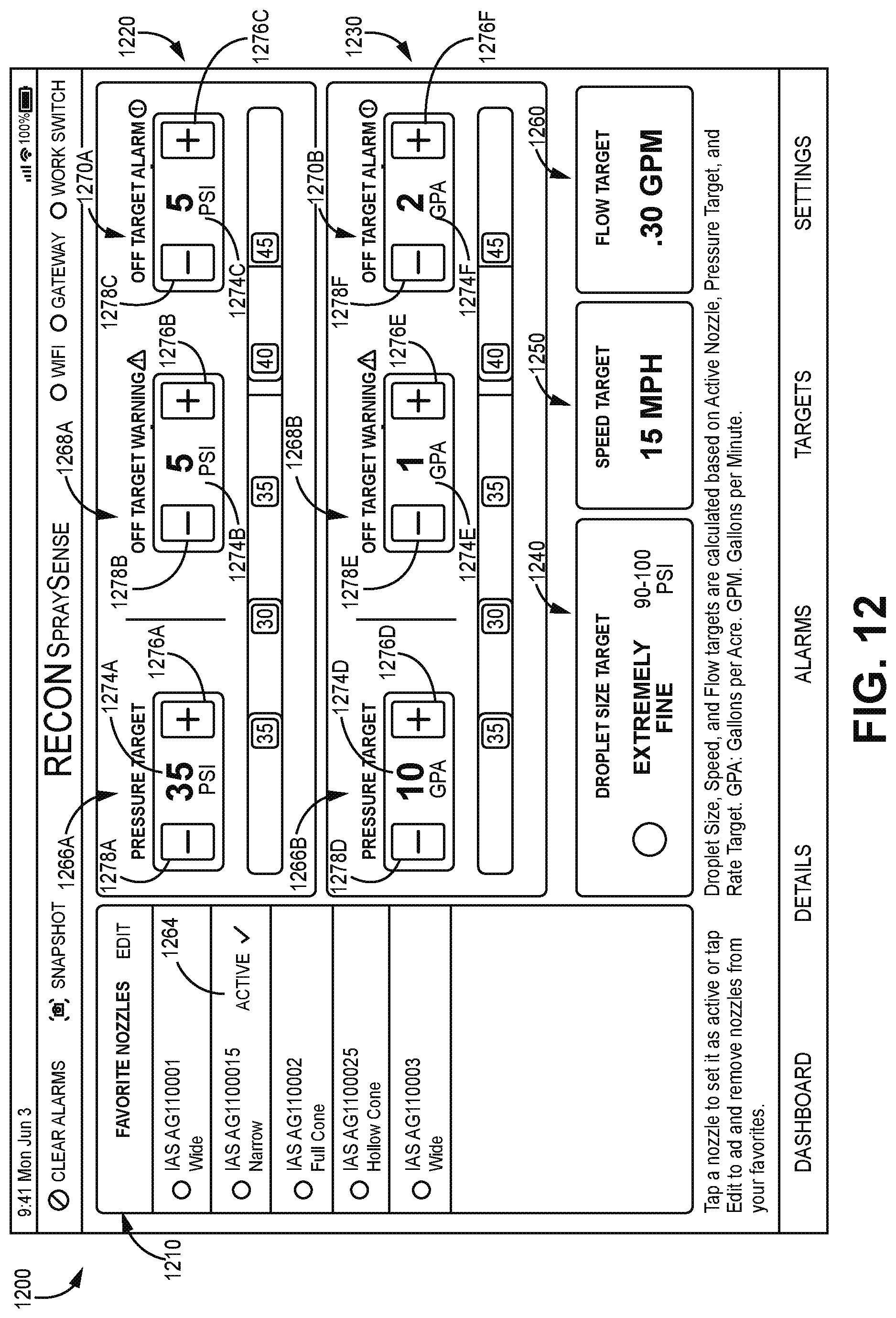 Patent US12616989 Figure 12 – Systems and methods for monitoring spray quality