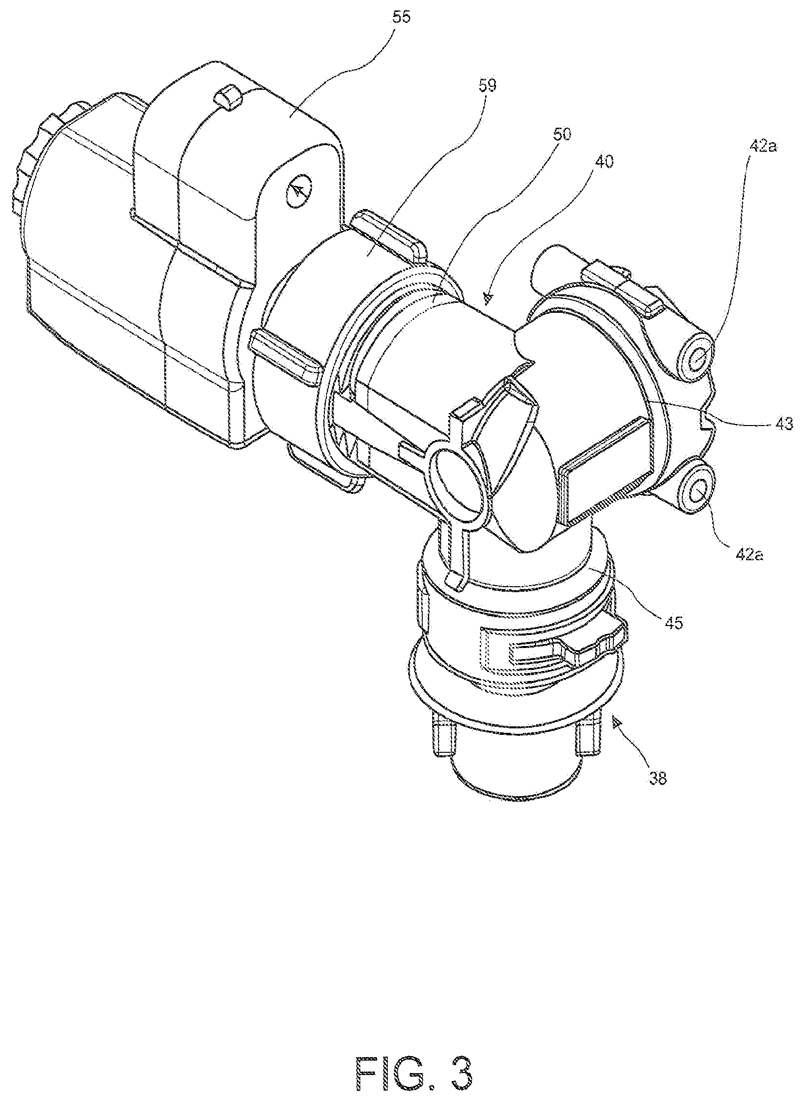 Patent US12616990 Figure 3 – Boom mounted spray nozzle assembly with compact multi spray nozzle design
