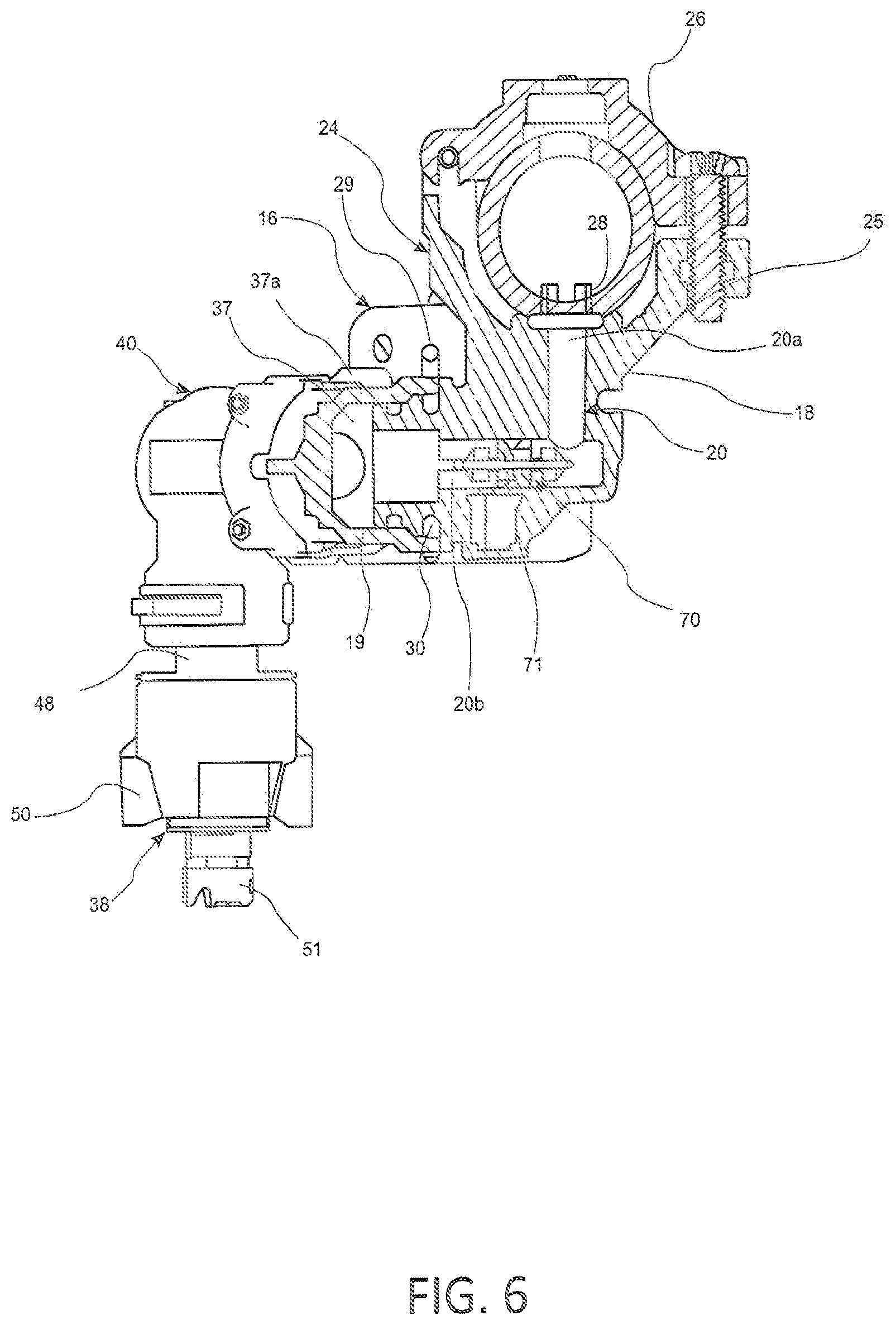 Patent US12616990 Figure 6 – Boom mounted spray nozzle assembly with compact multi spray nozzle design