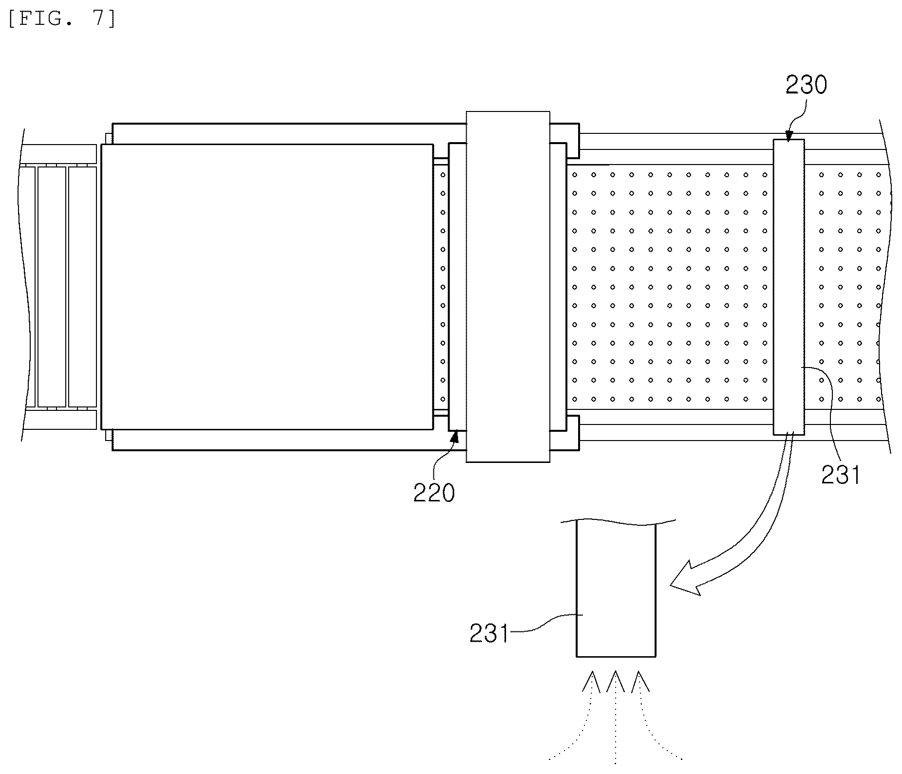 Patent US12616994 Figure 7 – Apparatus for preventing blockage of floating stage, substrate processing apparatus and substrate processing method