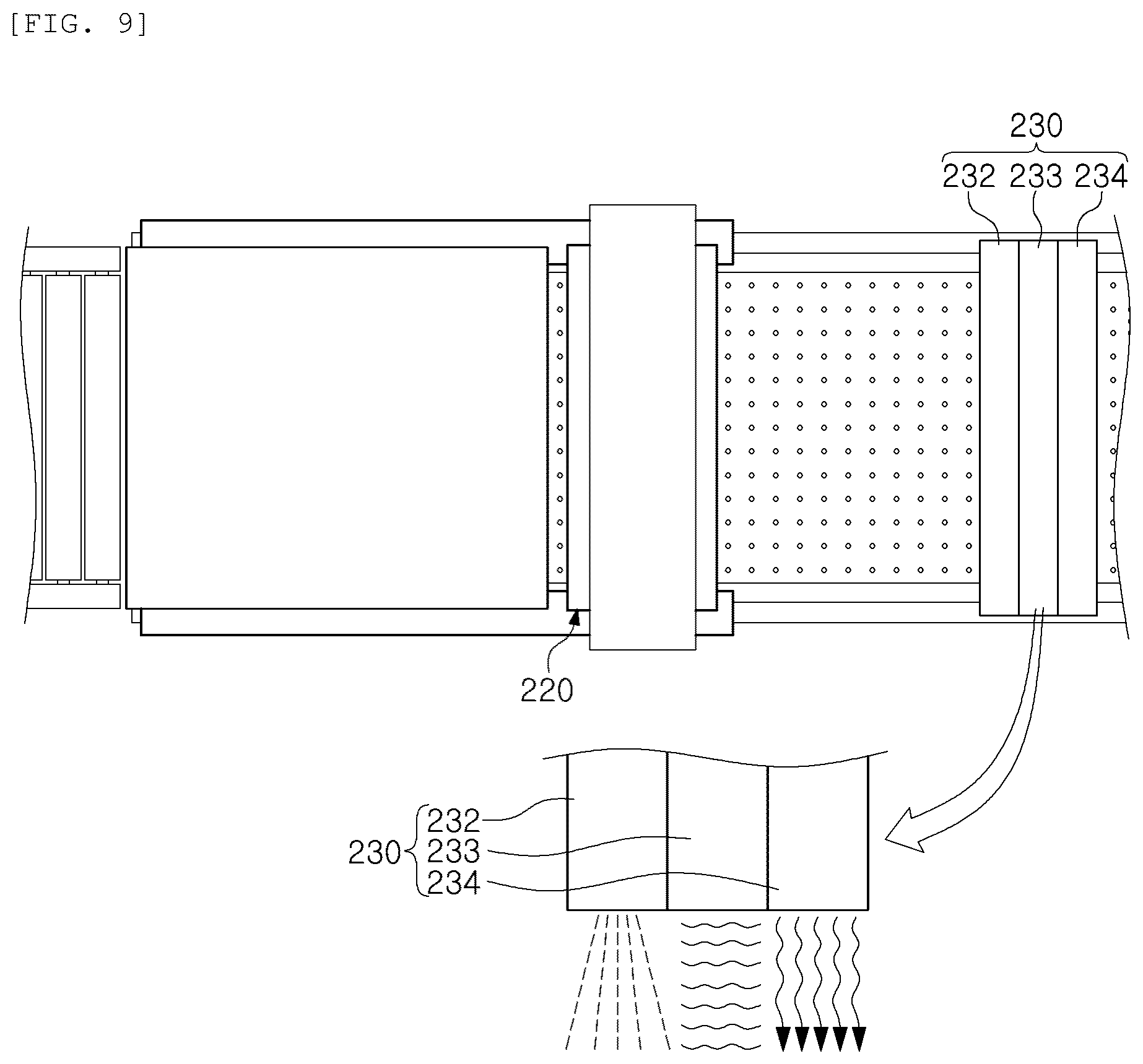 Patent US12616994 Figure 9 – Apparatus for preventing blockage of floating stage, substrate processing apparatus and substrate processing method
