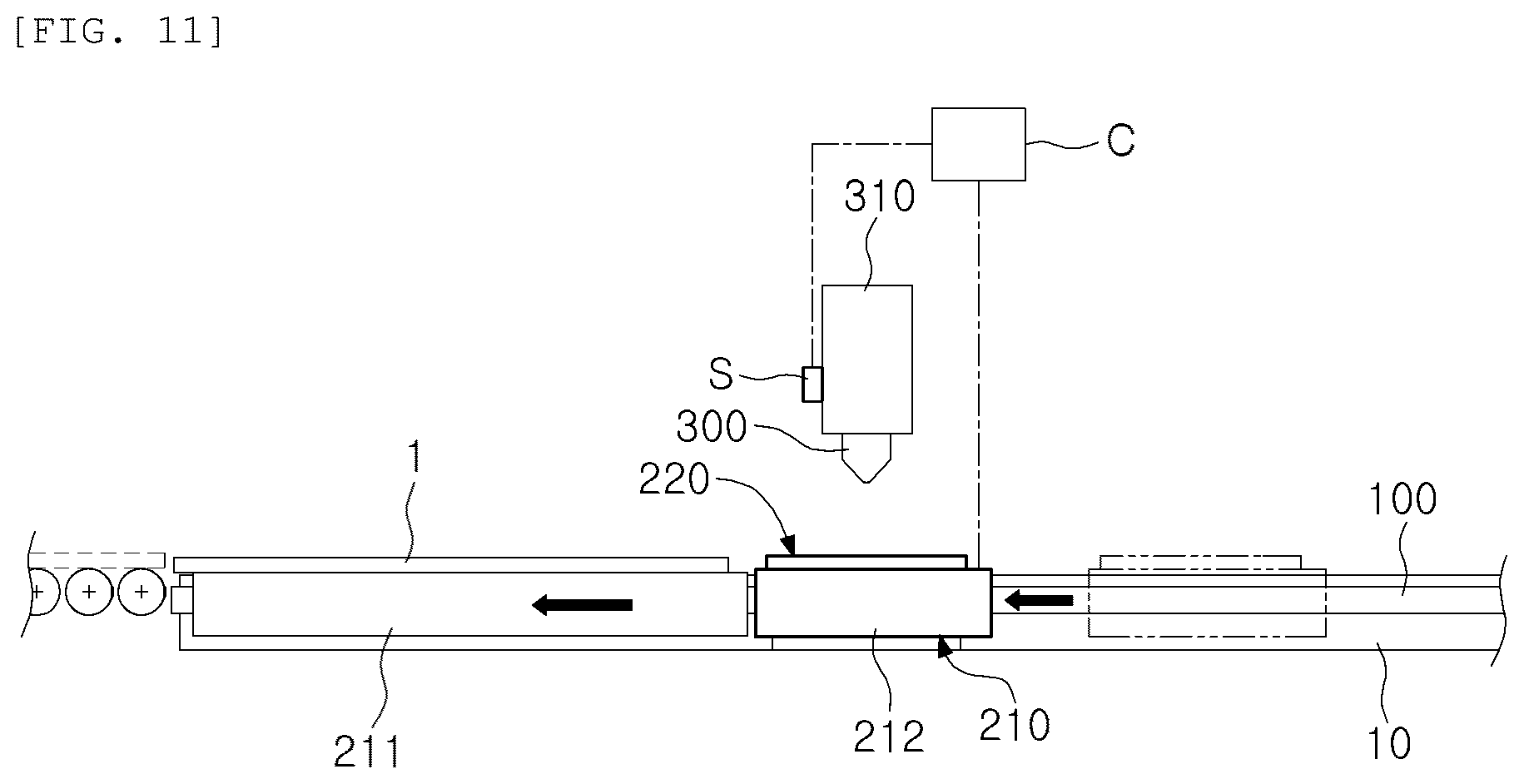 Patent US12616994 Figure 11 – Apparatus for preventing blockage of floating stage, substrate processing apparatus and substrate processing method