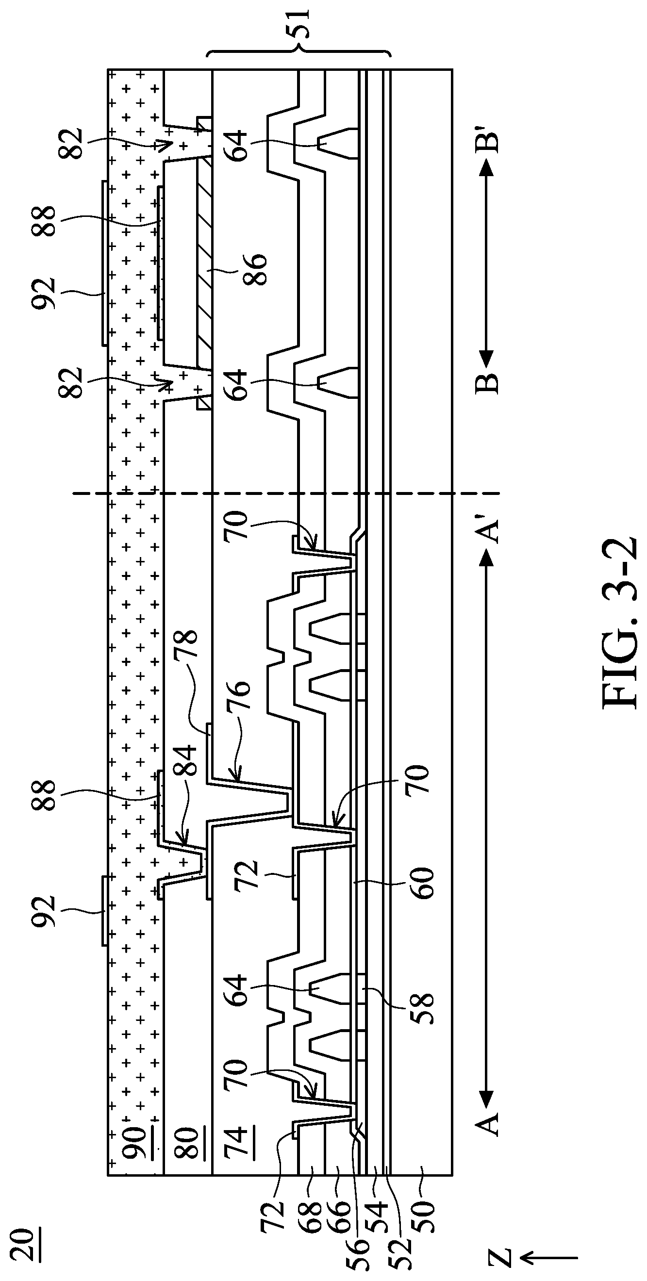 Patent US12616997 Figure 5 – Electronic device including a transducer electrically connected to a demultiplexer and method for fabricating the transducer in the electronic device
