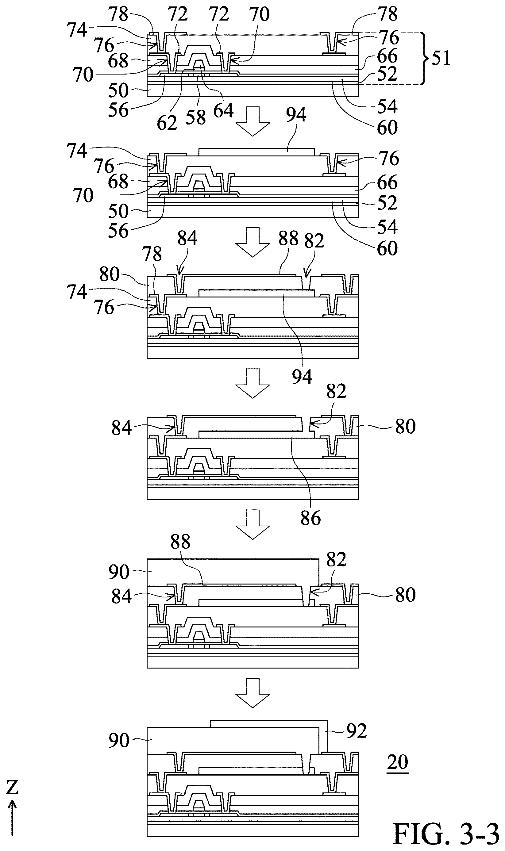 Patent US12616997 Figure 6 – Electronic device including a transducer electrically connected to a demultiplexer and method for fabricating the transducer in the electronic device