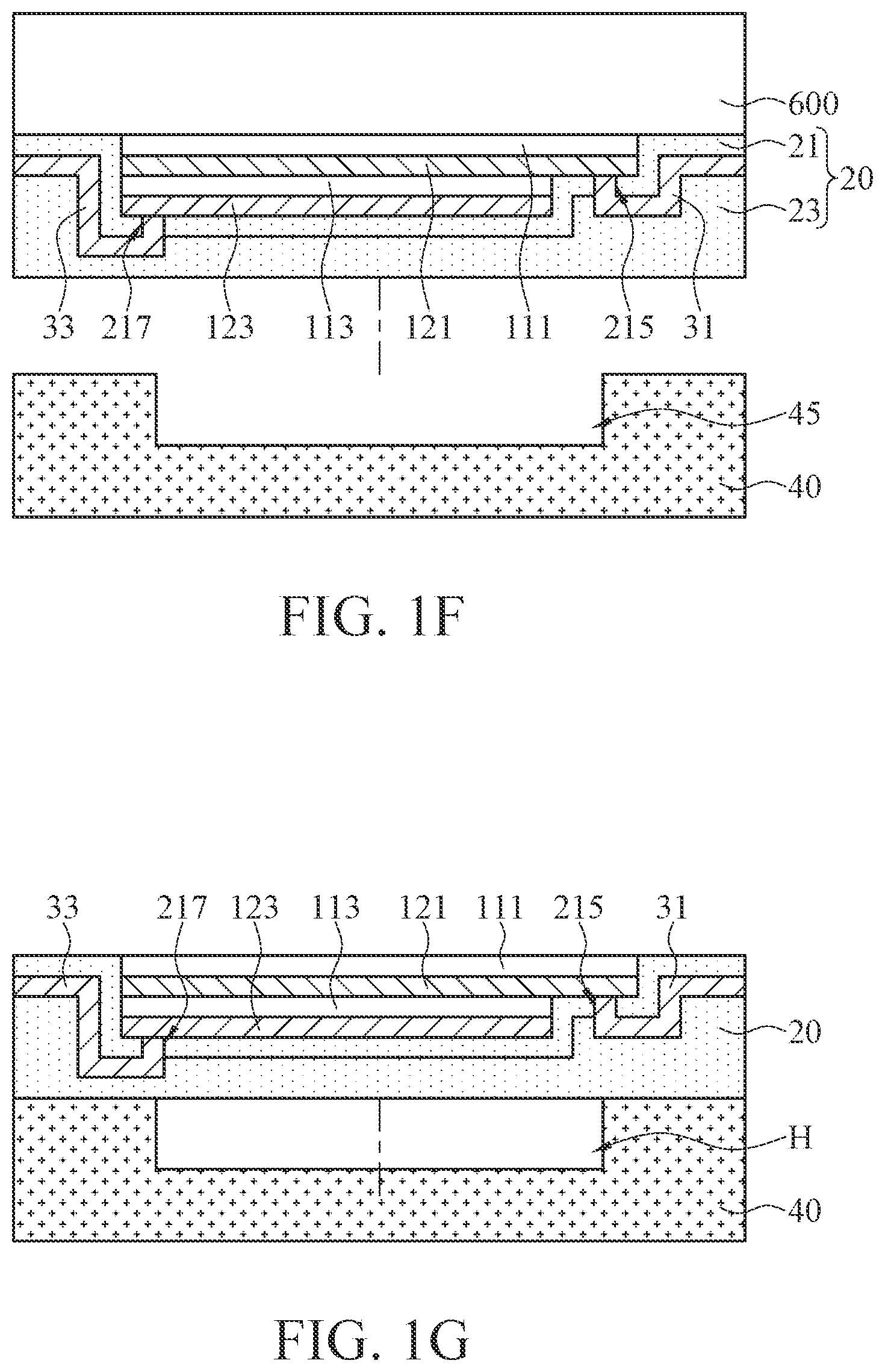 Patent US12616998 Figure 3 – Manufacturing method of wafer level ultrasonic device