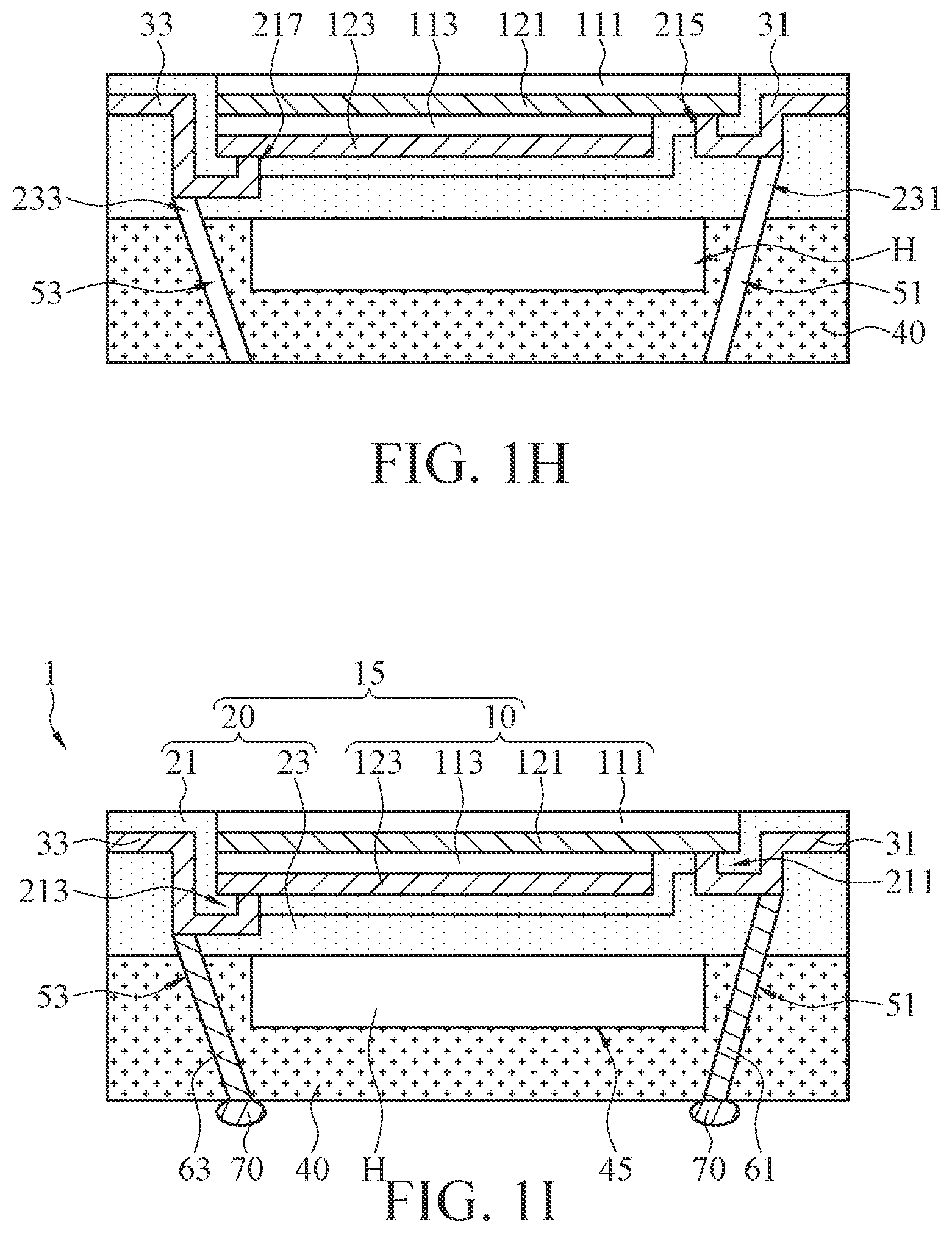 Patent US12616998 Figure 4 – Manufacturing method of wafer level ultrasonic device