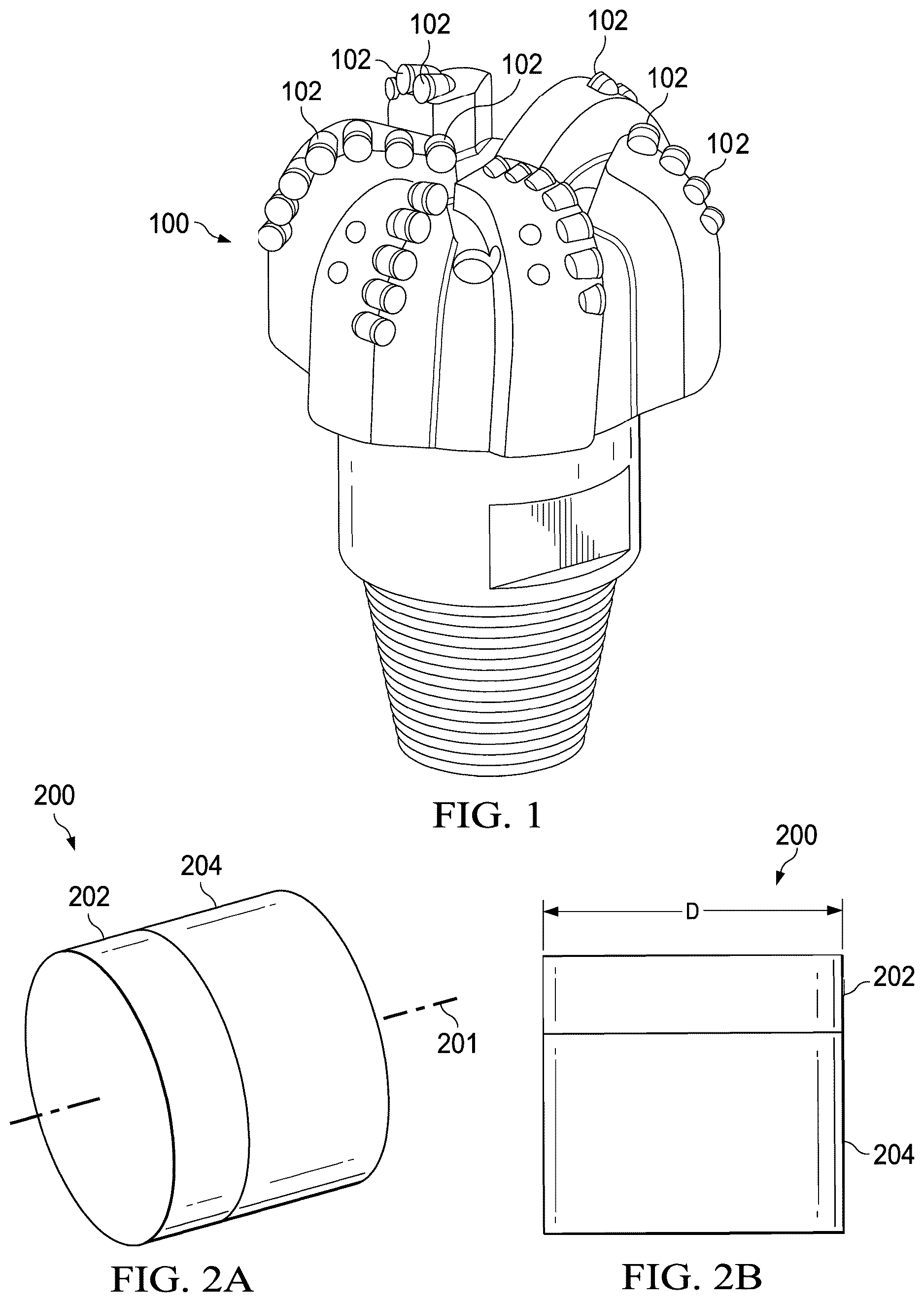 Patent US12617015 Figure 1 – Producing hydro-efflux hammer using catalyst-free PDC cutters