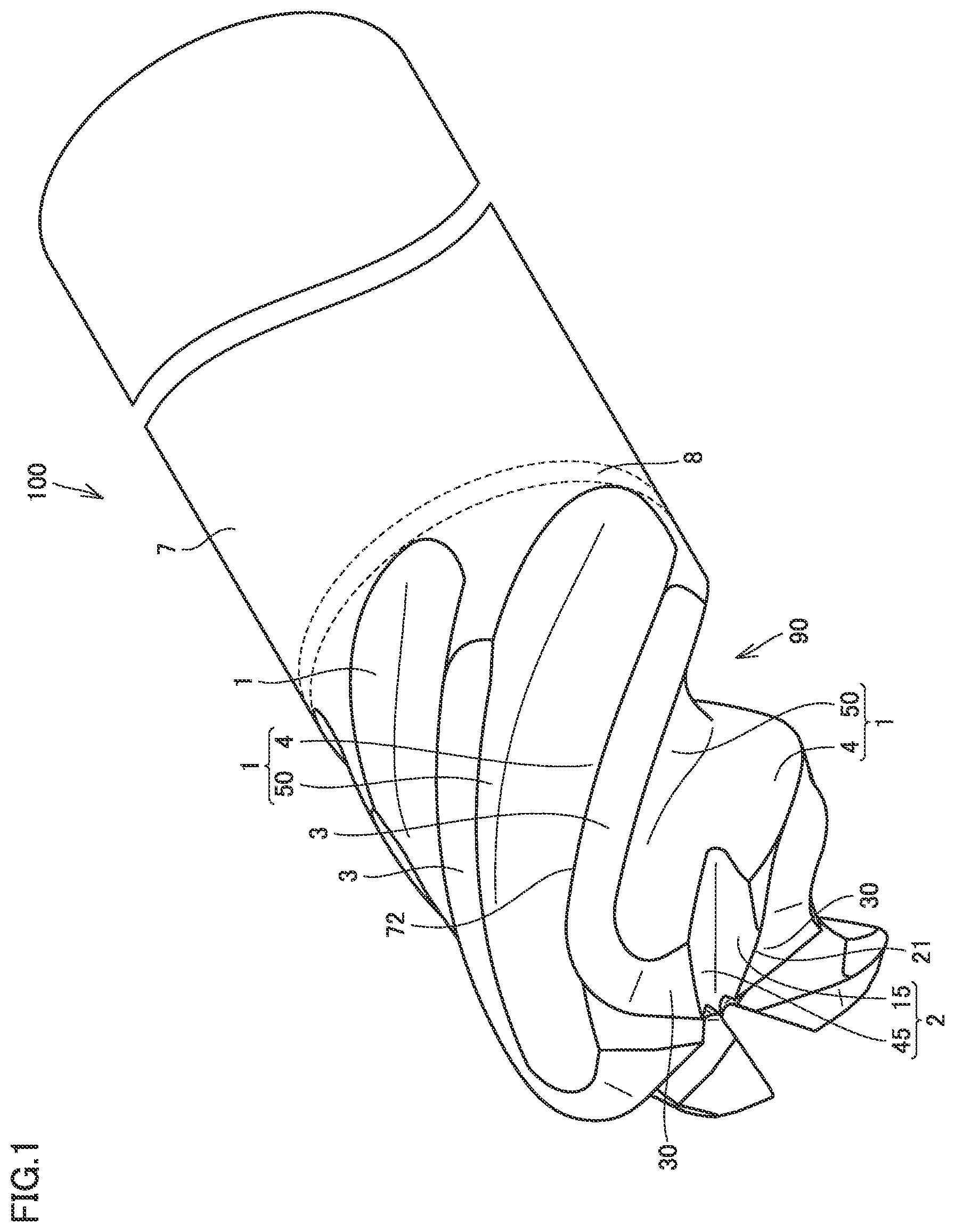Patent US12617024 Figure 1 – Cutting tool