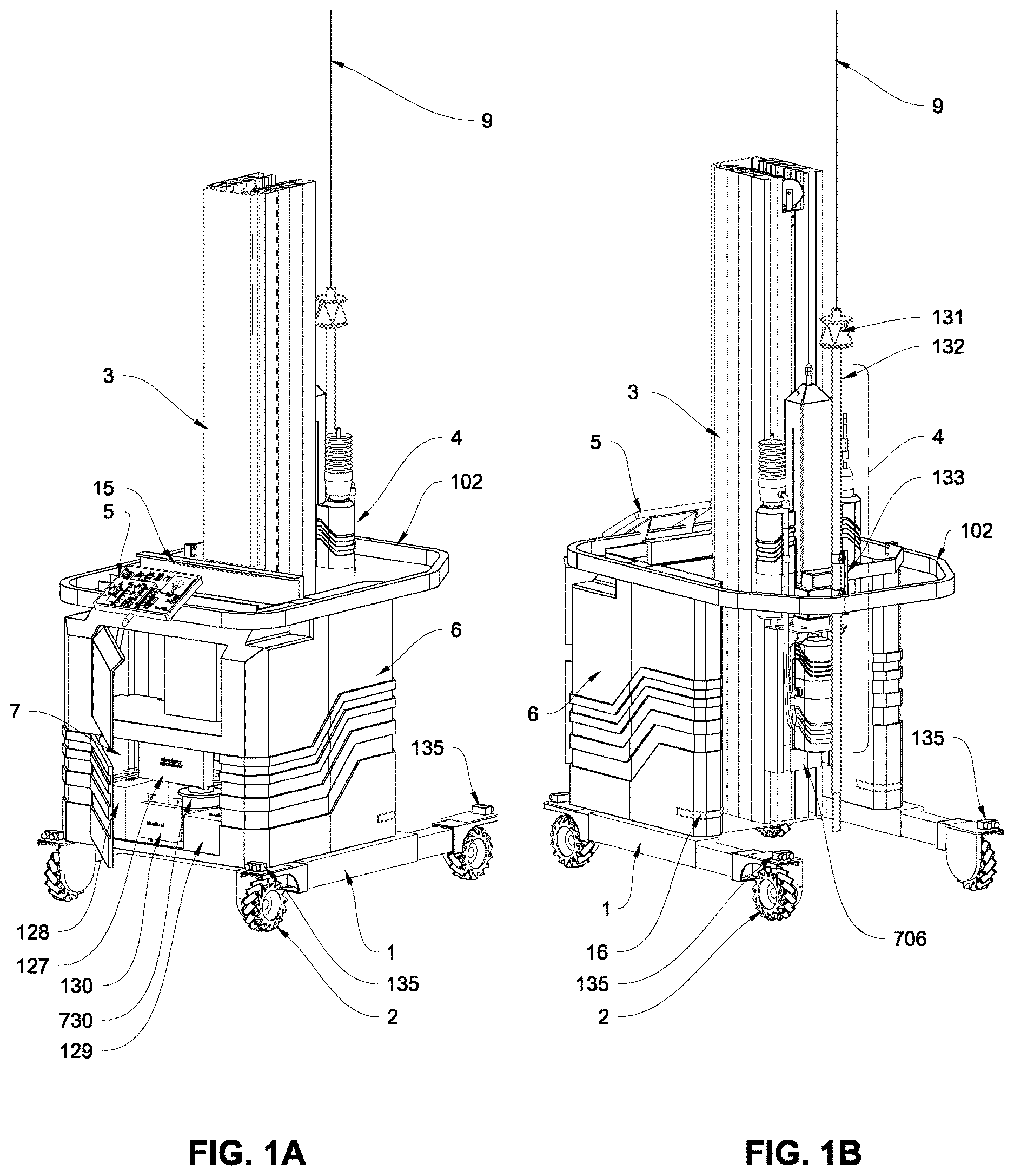 Patent US12617026 Figure 1 – Overhead drill and anchor press