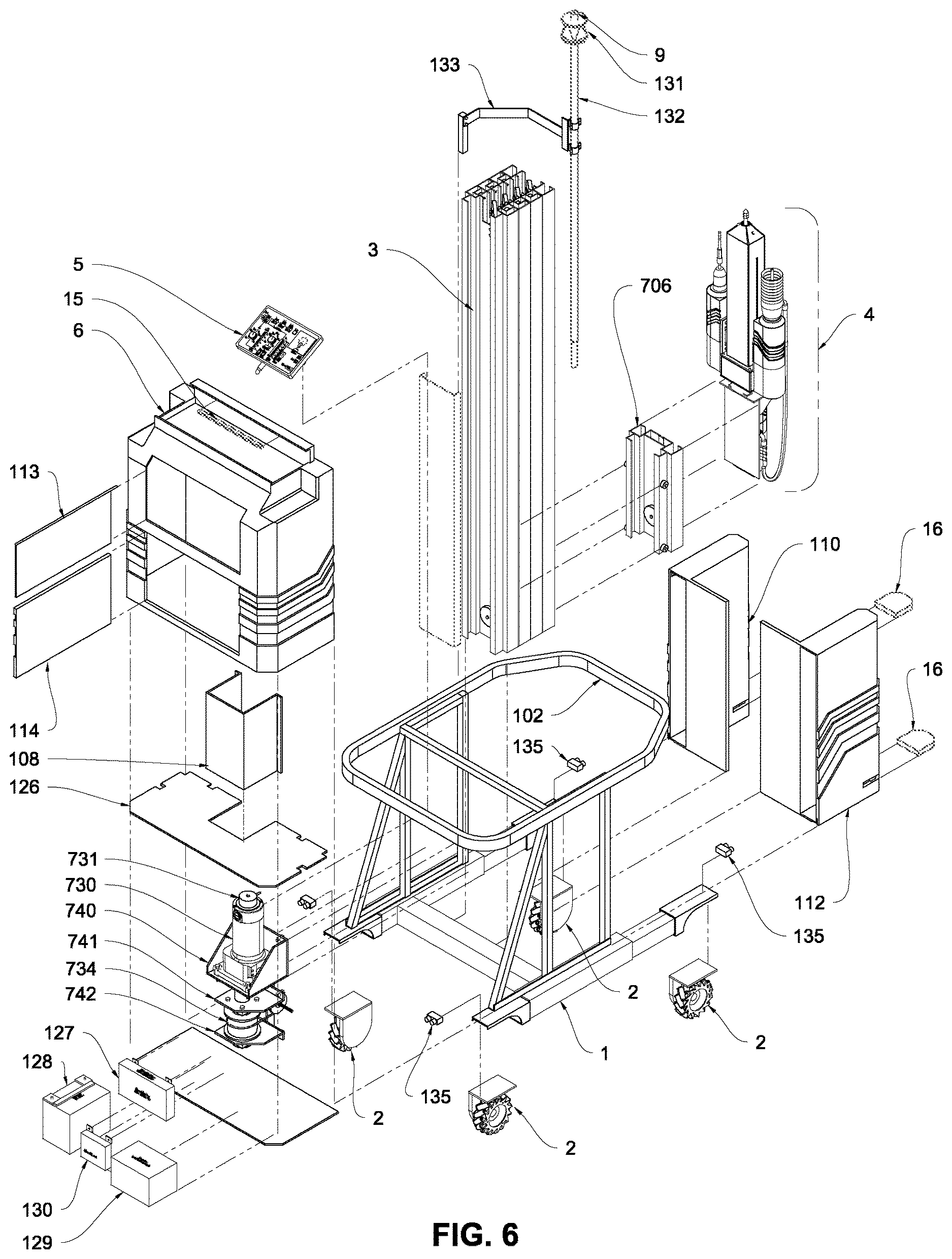 Patent US12617026 Figure 3 – Overhead drill and anchor press