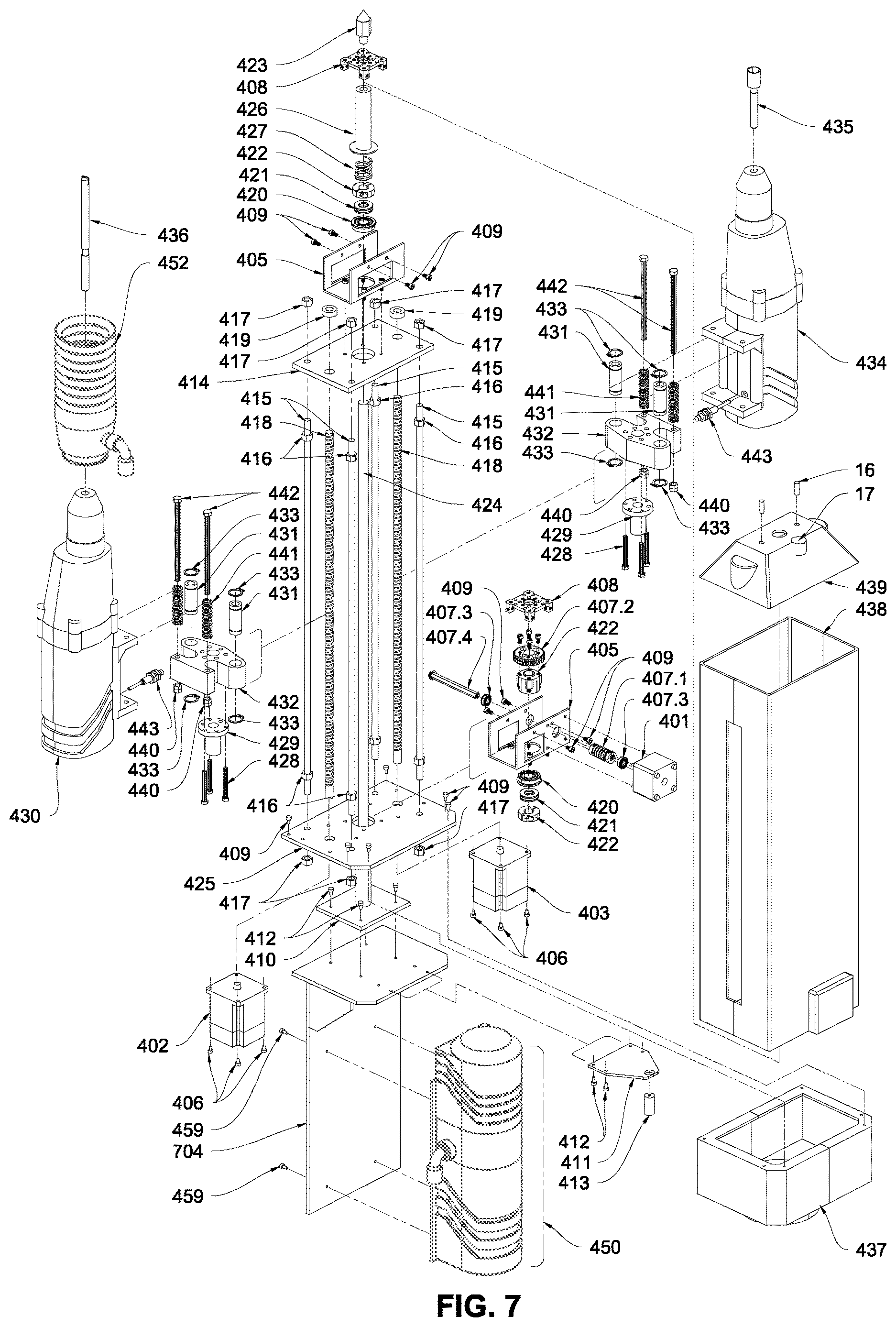 Patent US12617026 Figure 4 – Overhead drill and anchor press