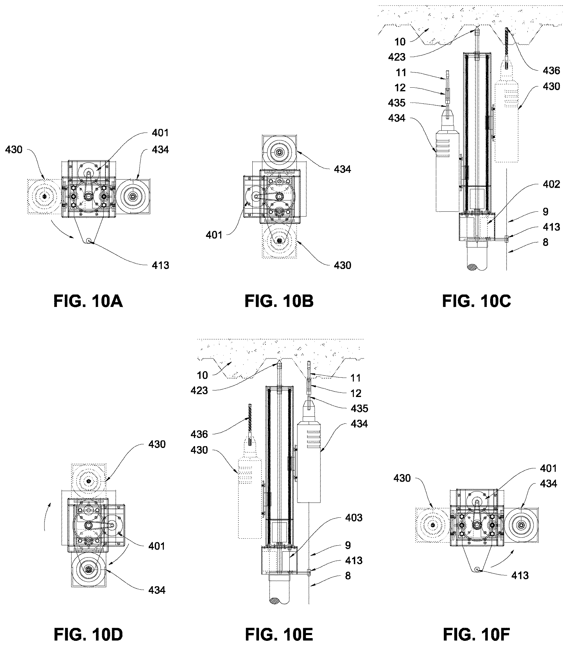 Patent US12617026 Figure 7 – Overhead drill and anchor press