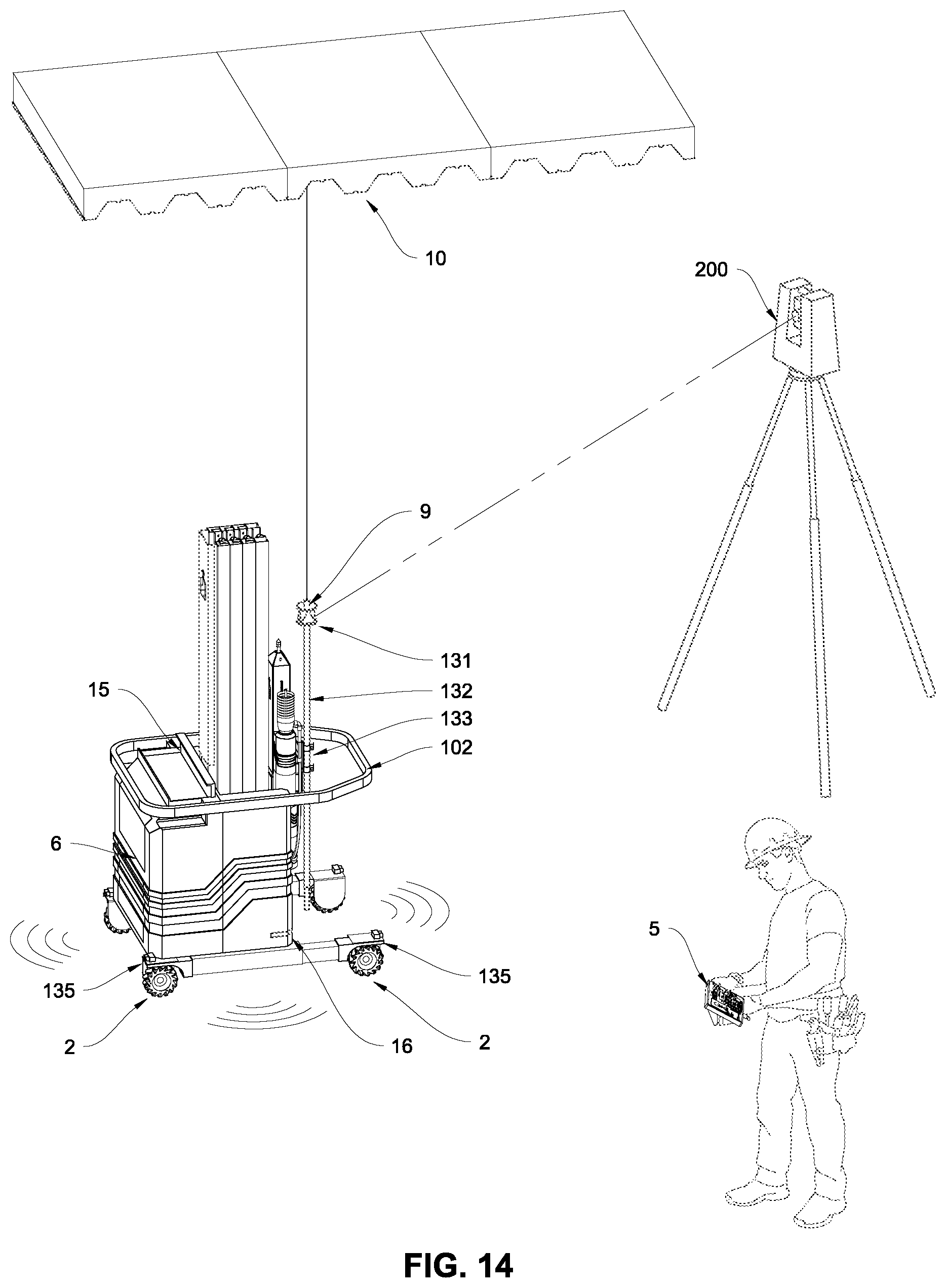 Patent US12617026 Figure 12 – Overhead drill and anchor press
