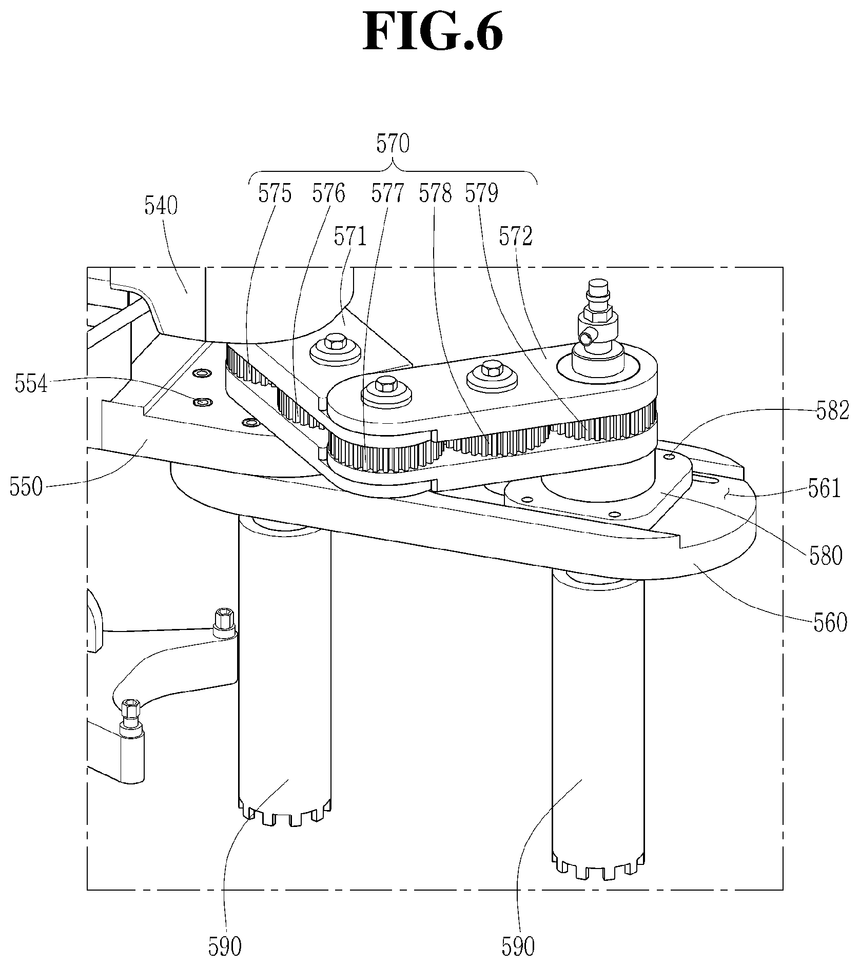 Patent US12617027 Figure 6 – Two-hole core drilling machine