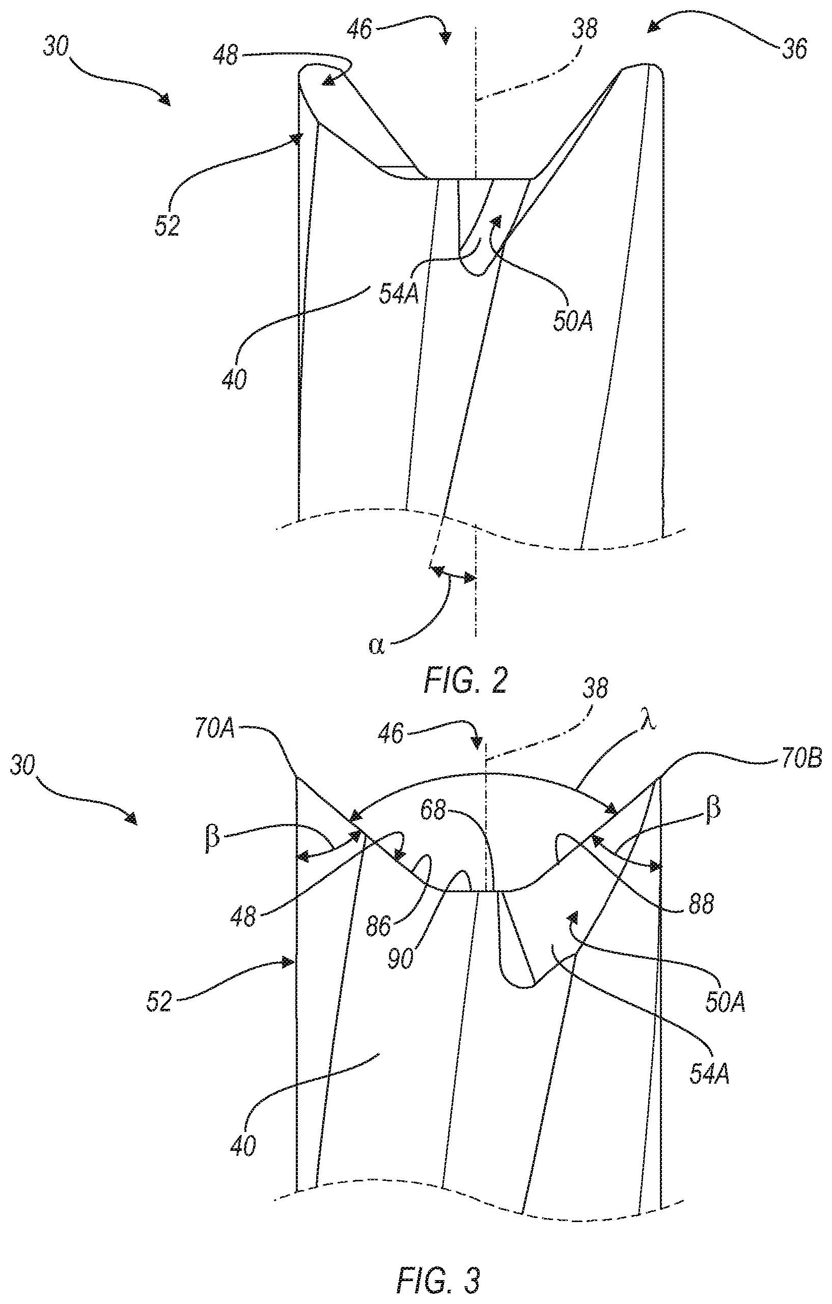 Patent US12617030 Figure 2 – Anti-skive drill bit
