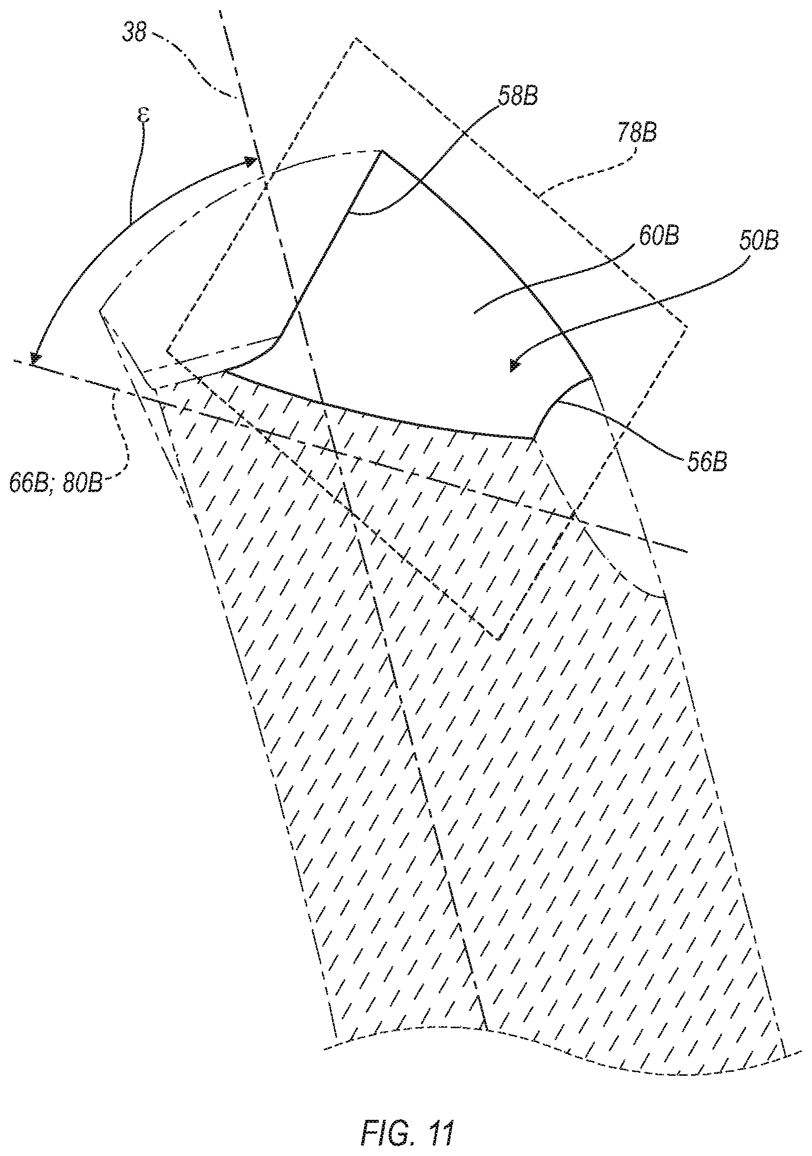 Patent US12617030 Figure 10 – Anti-skive drill bit