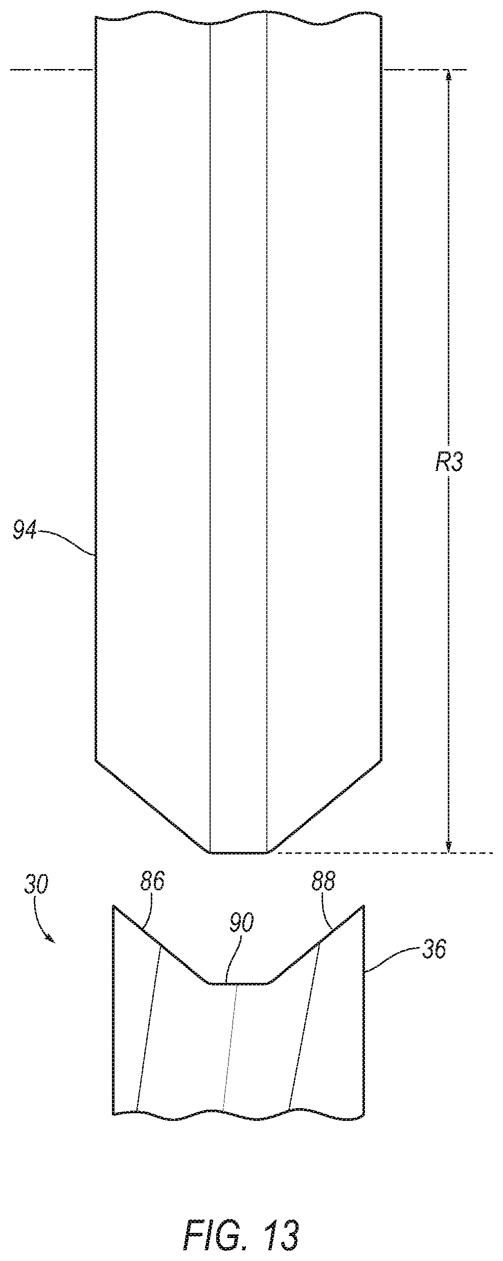 Patent US12617030 Figure 12 – Anti-skive drill bit