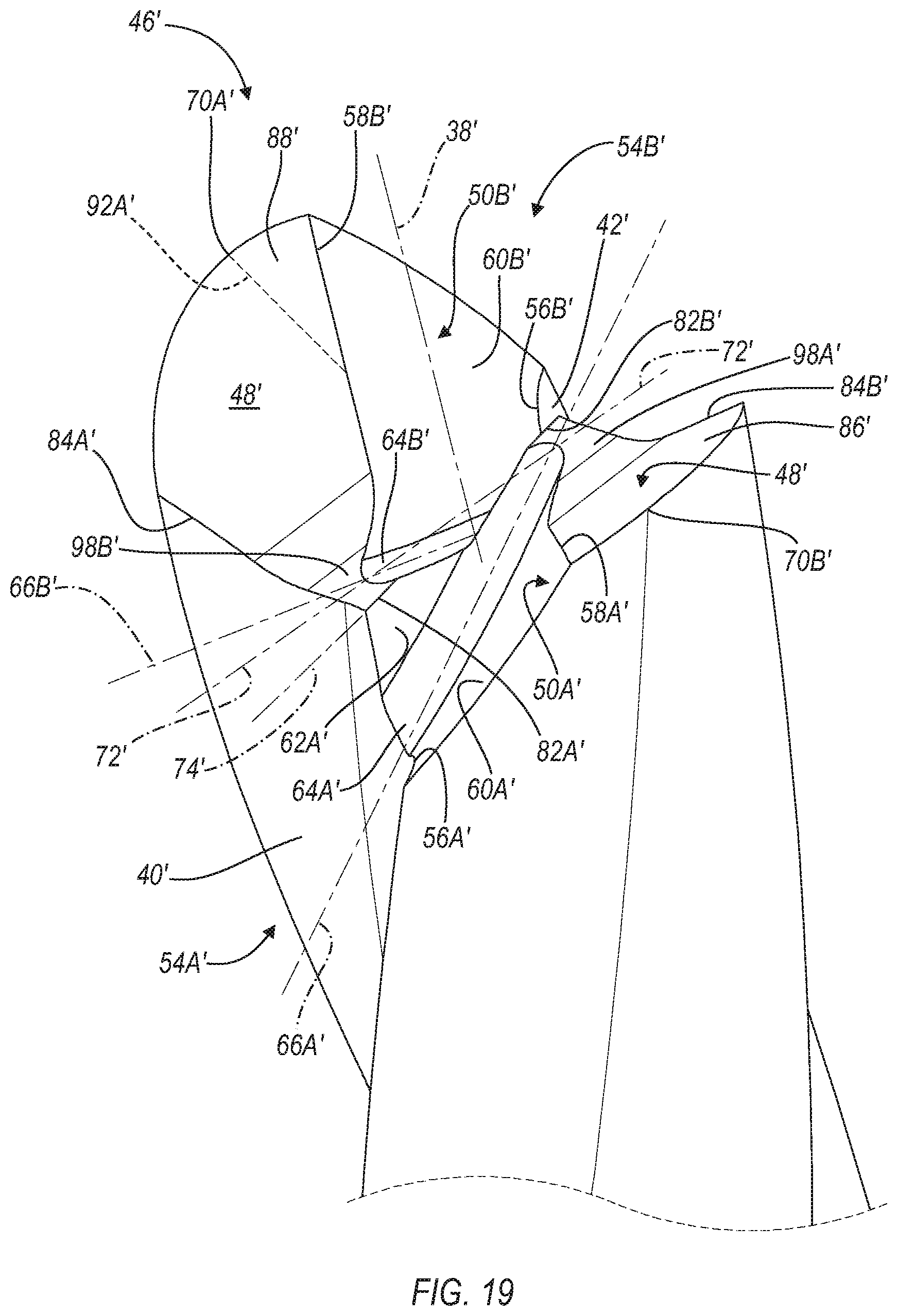 Patent US12617030 Figure 17 – Anti-skive drill bit
