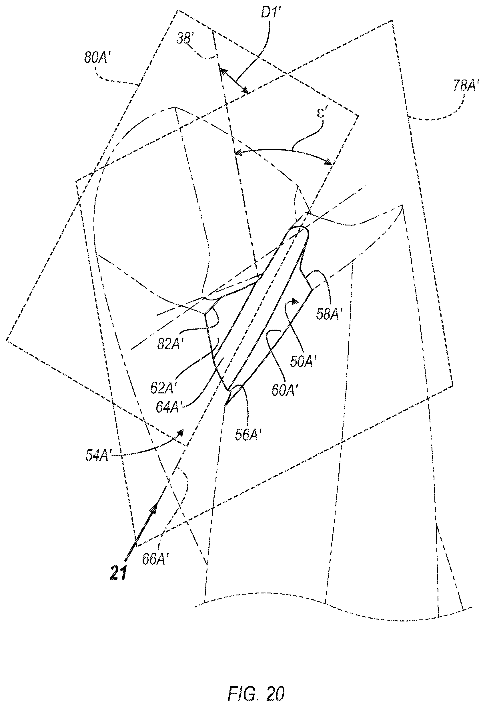 Patent US12617030 Figure 18 – Anti-skive drill bit