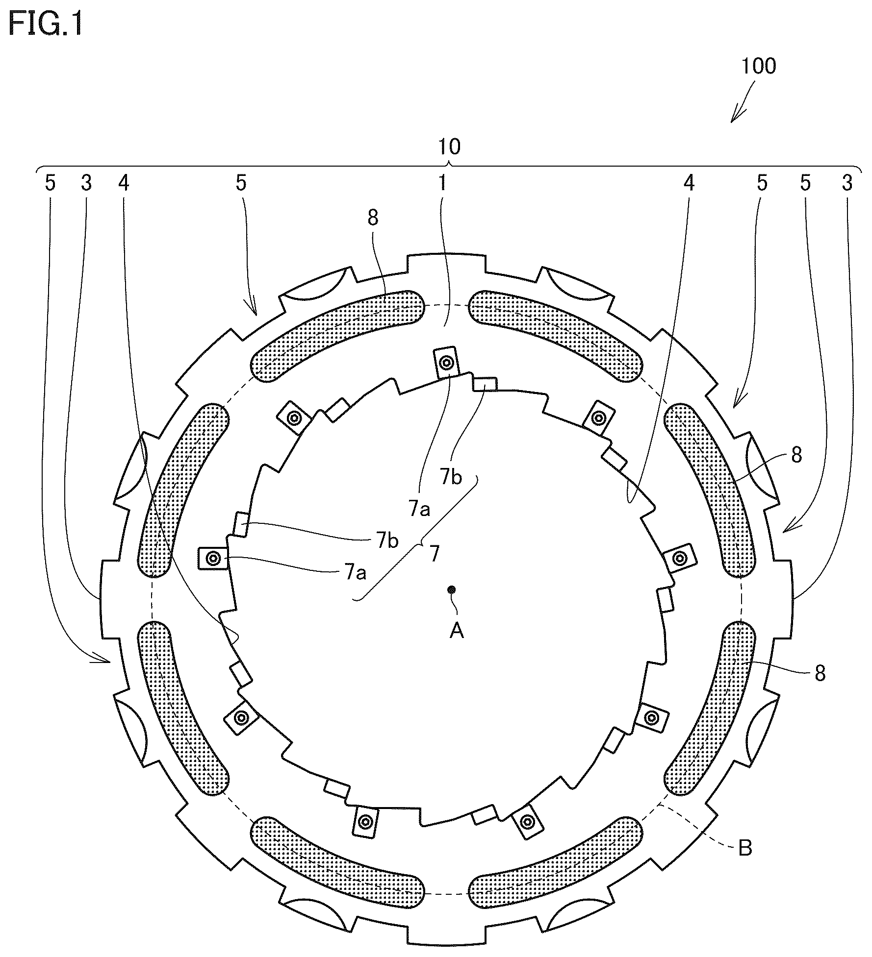 Patent US12617031 Figure 1 – Cutting tool and cutting processing device