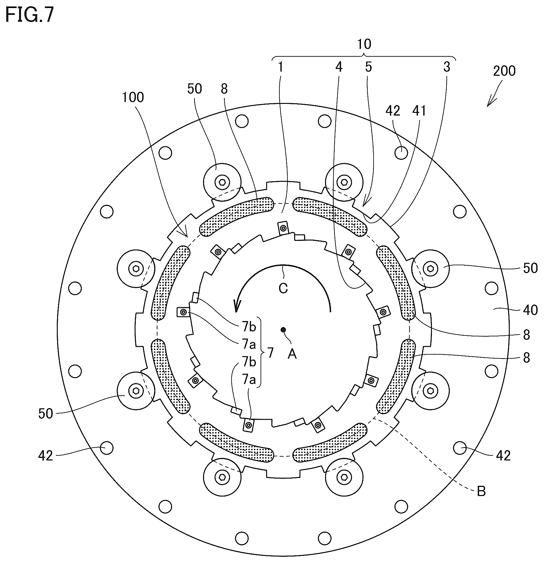 Patent US12617031 Figure 7 – Cutting tool and cutting processing device