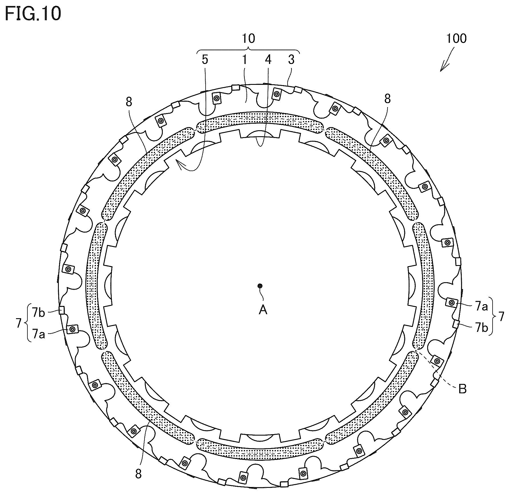 Patent US12617031 Figure 10 – Cutting tool and cutting processing device