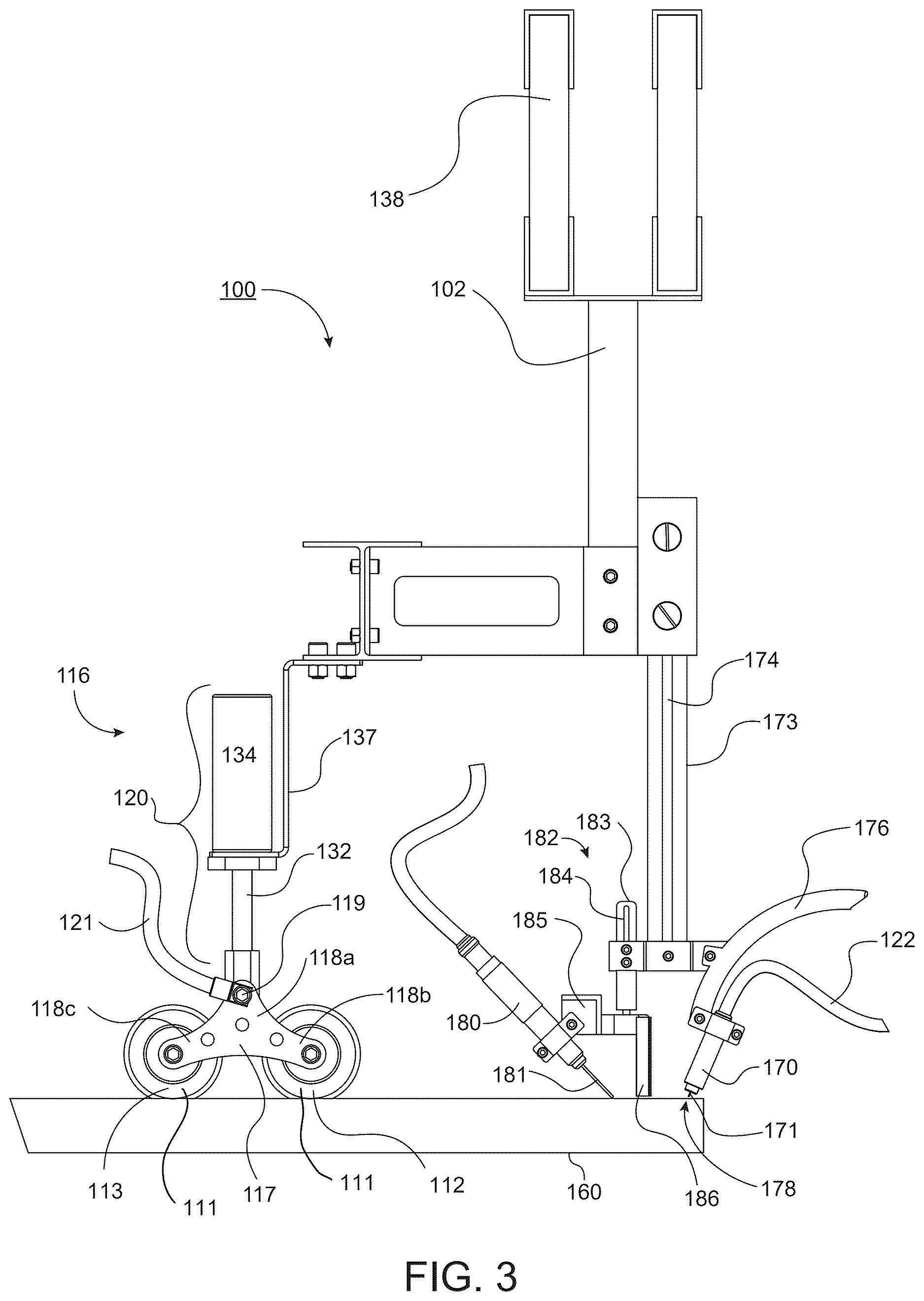 Patent US12617036 Figure 3 – Return current roller for automatic welder