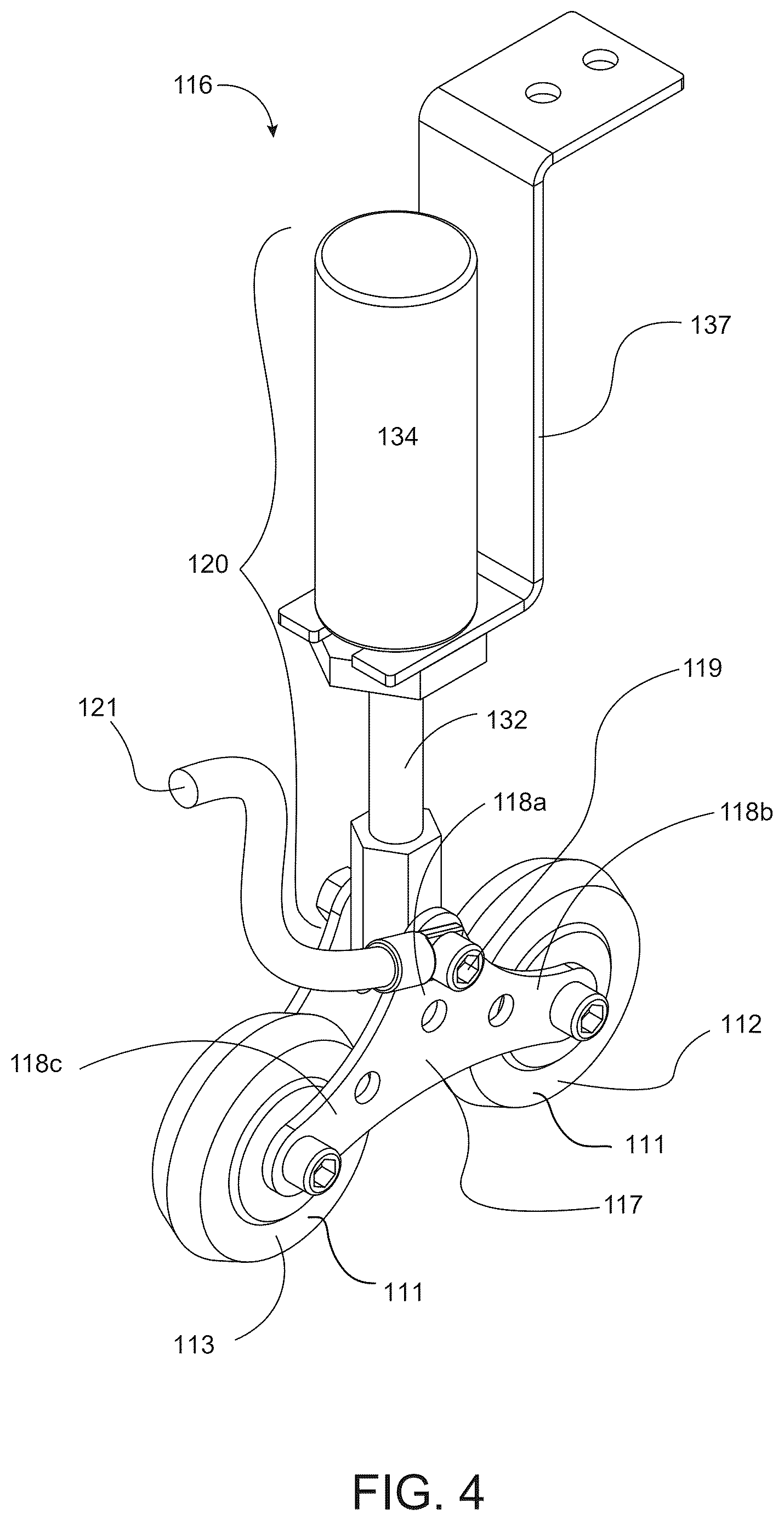 Patent US12617036 Figure 4 – Return current roller for automatic welder
