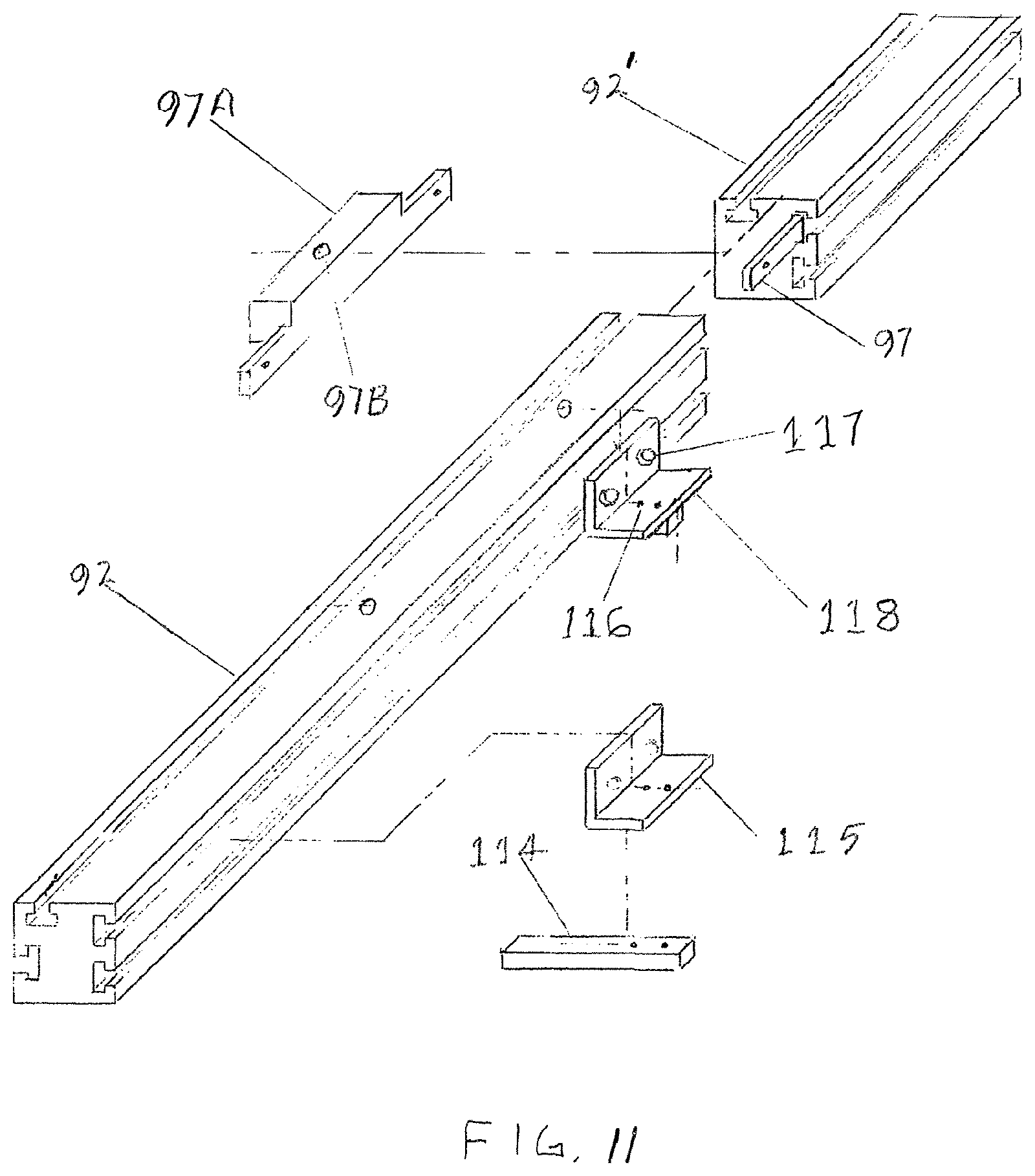 Patent US12617049 Figure 8 – System for locating fences on drill press and router tables
