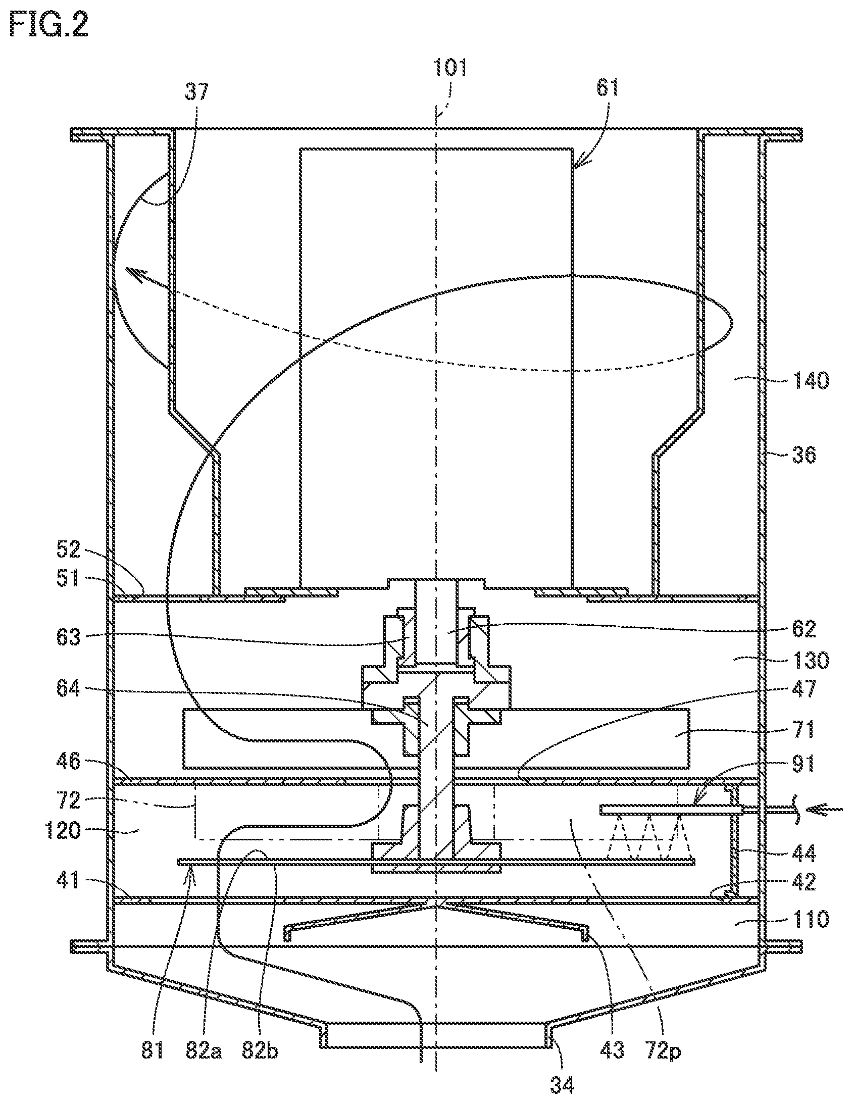 Patent US12617053 Figure 2 – Mist collector and machine tool