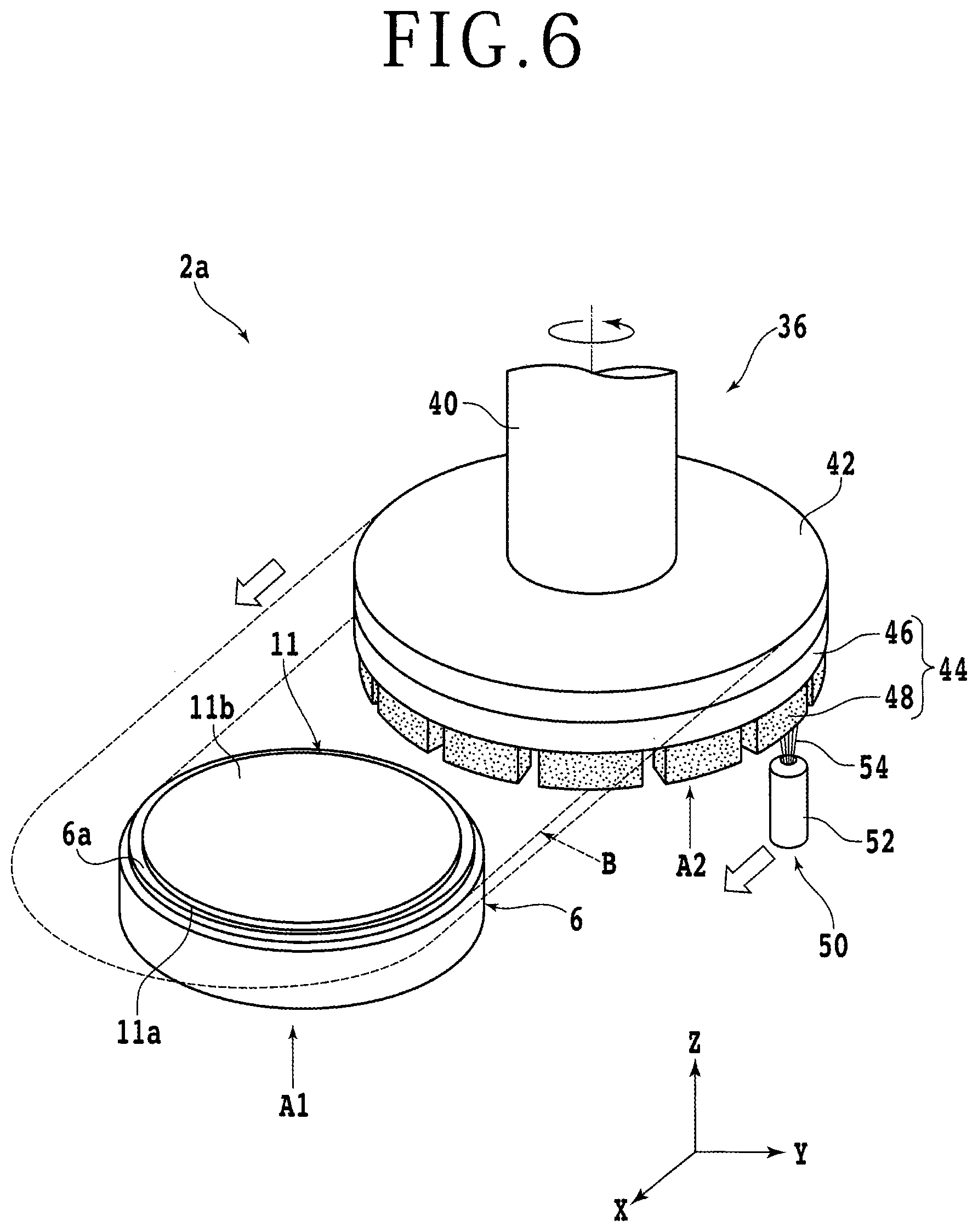 Patent US12617054 Figure 6 – Creep feed grinding apparatus