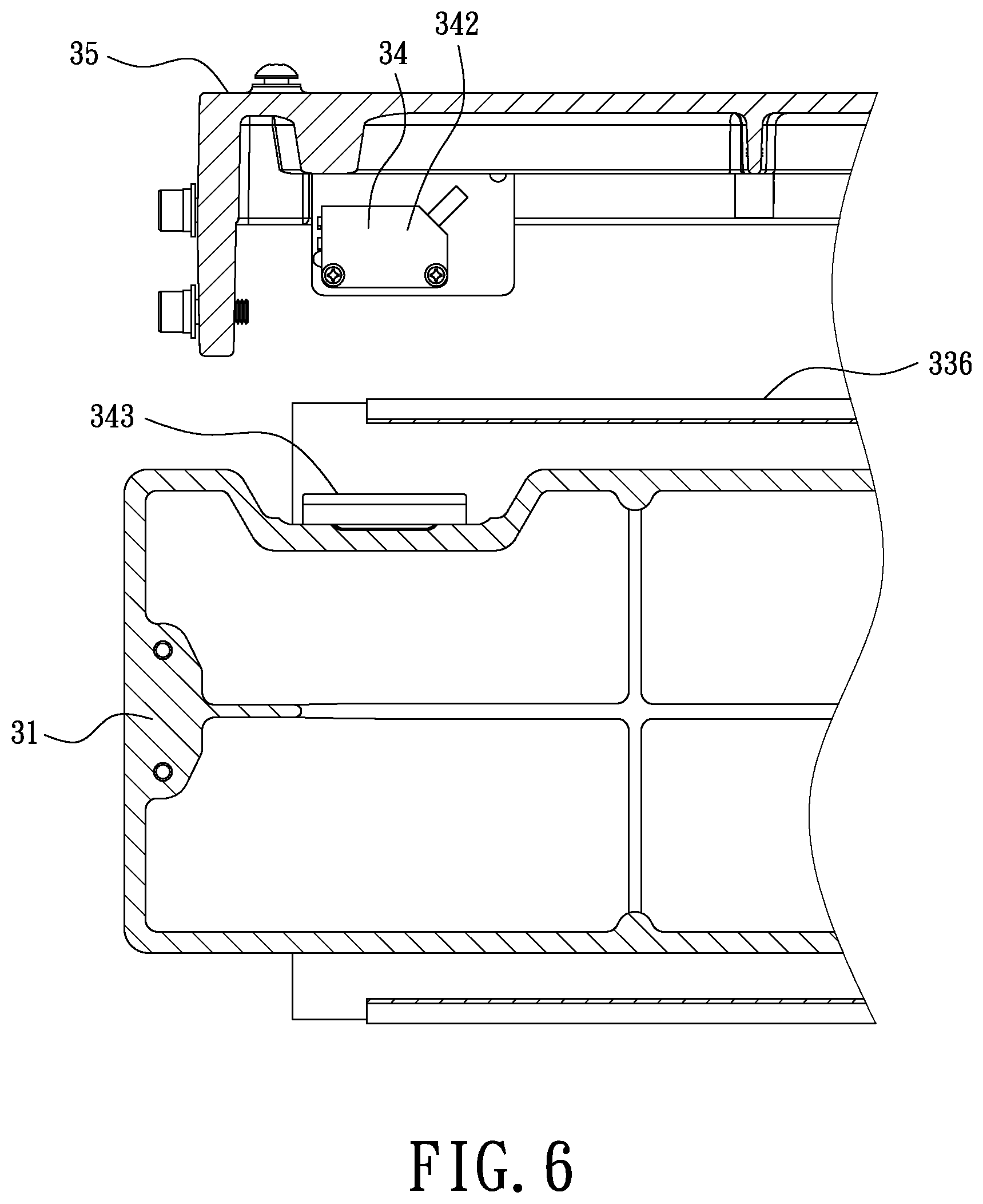 Patent US12617056 Figure 6 – Belt sander capable of automatically adjusting oscillating position of abrasive belt