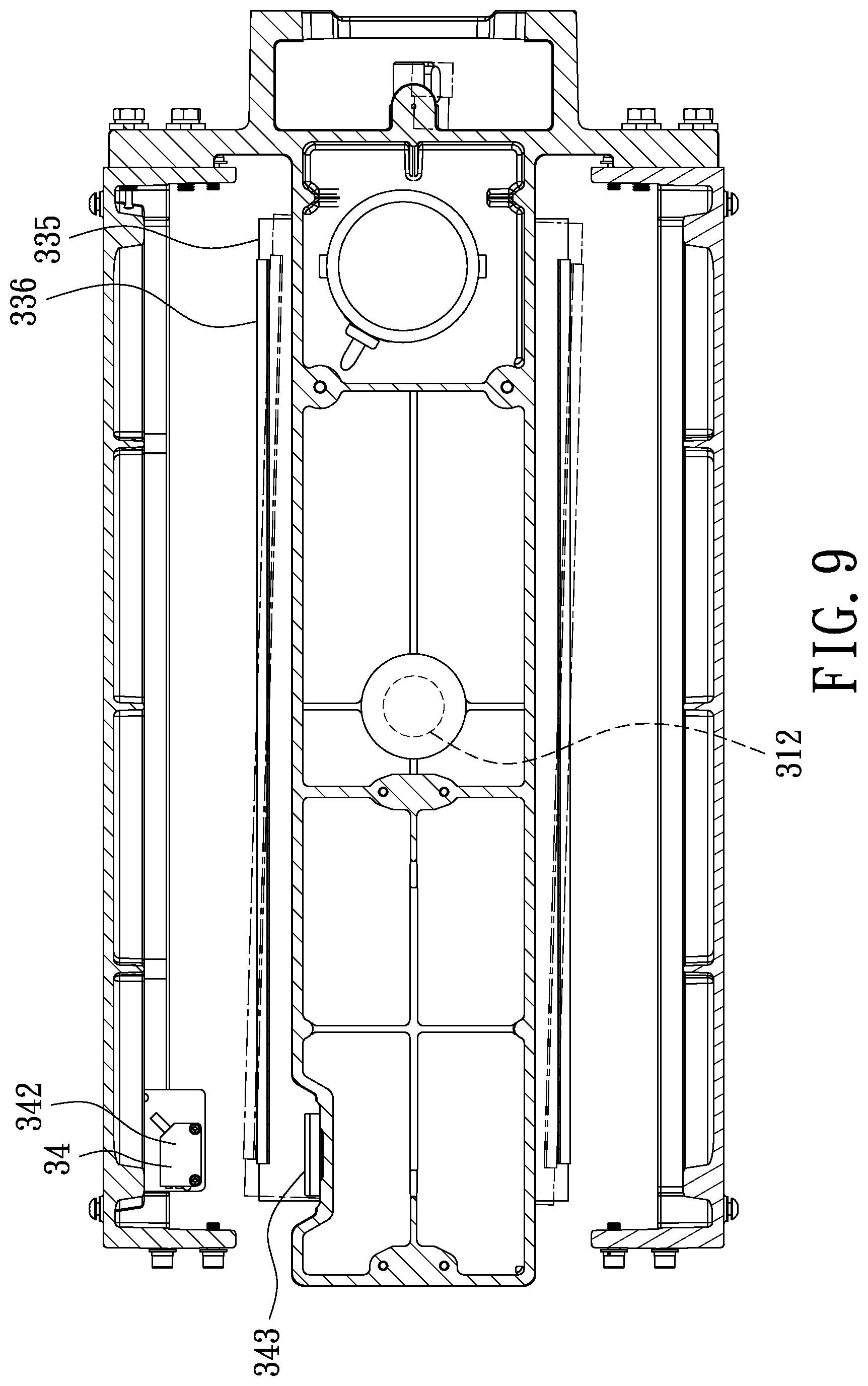 Patent US12617056 Figure 9 – Belt sander capable of automatically adjusting oscillating position of abrasive belt