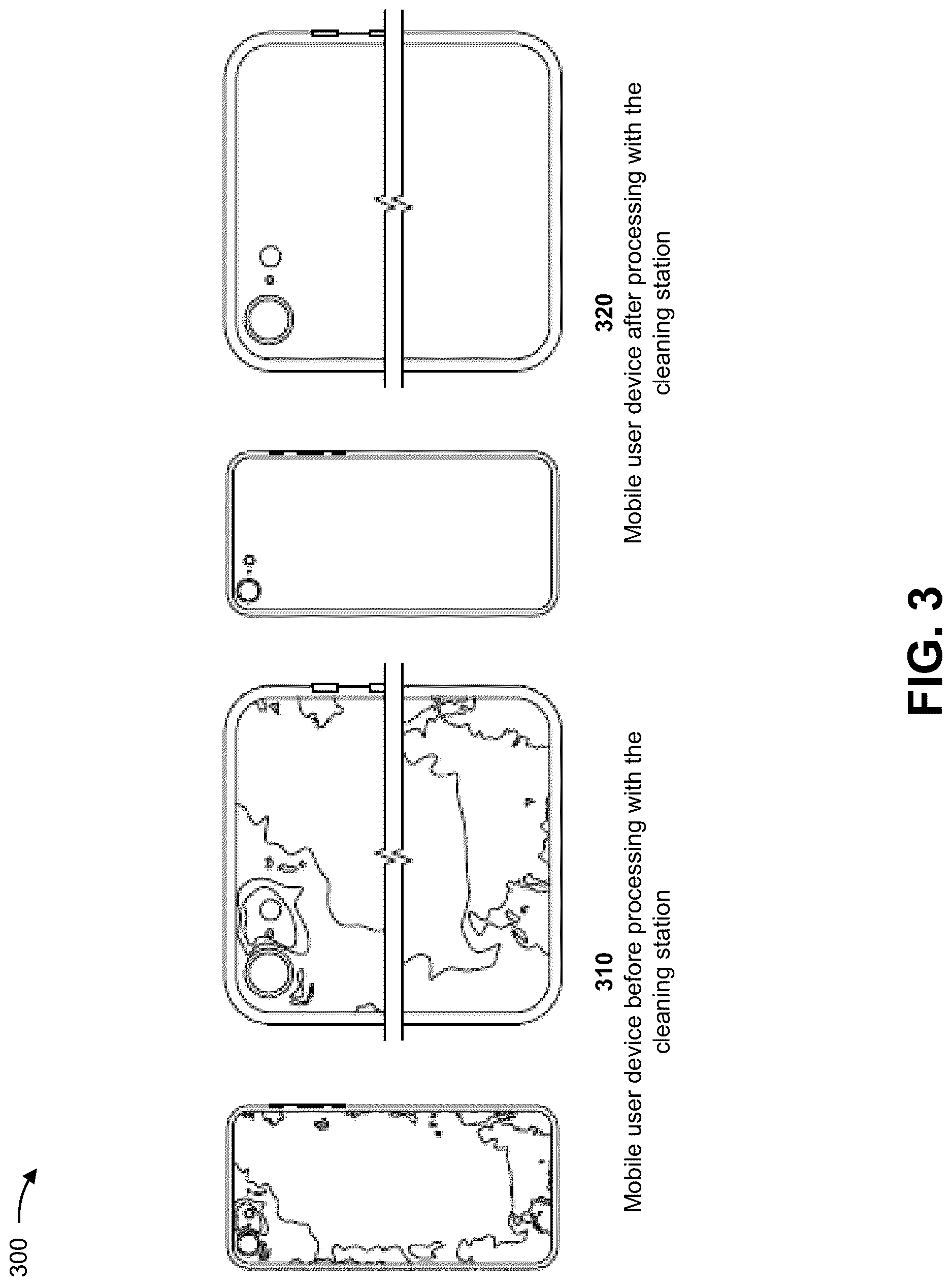 Patent US12617058 Figure 15 – Systems and methods for automated cleaning of mobile user devices