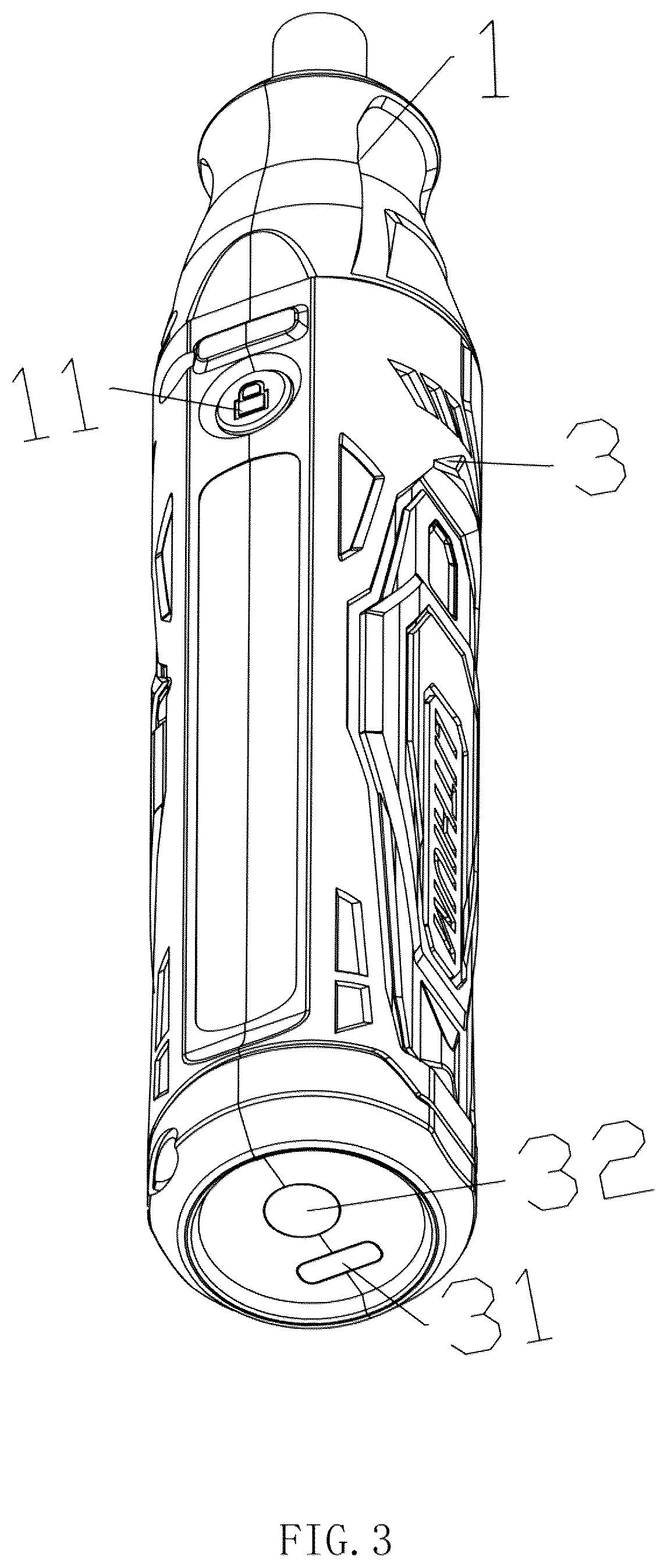 Patent US12617065 Figure 3 – Multifunctional electric tool with the function of easy head replacement