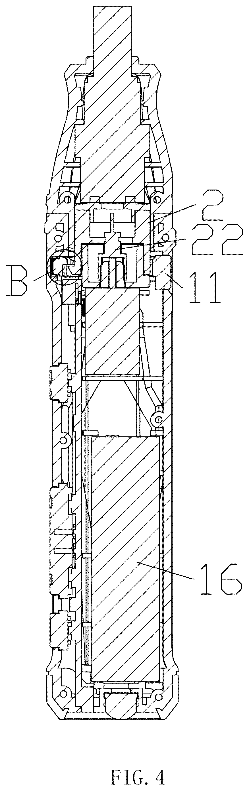 Patent US12617065 Figure 4 – Multifunctional electric tool with the function of easy head replacement
