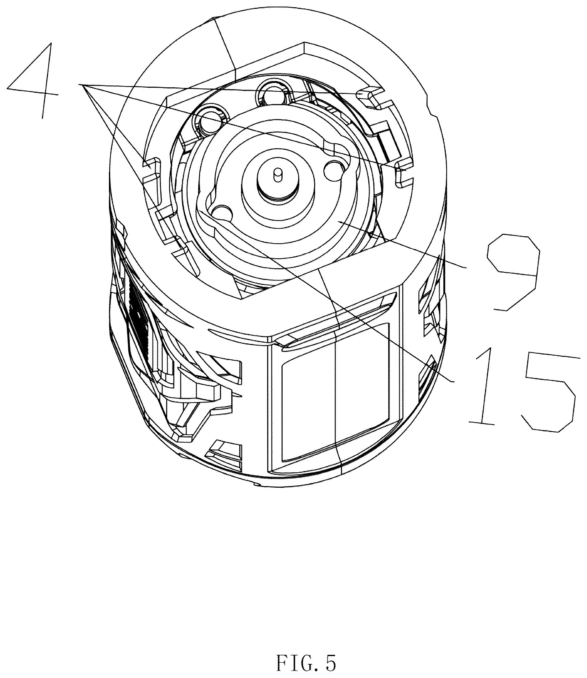 Patent US12617065 Figure 5 – Multifunctional electric tool with the function of easy head replacement