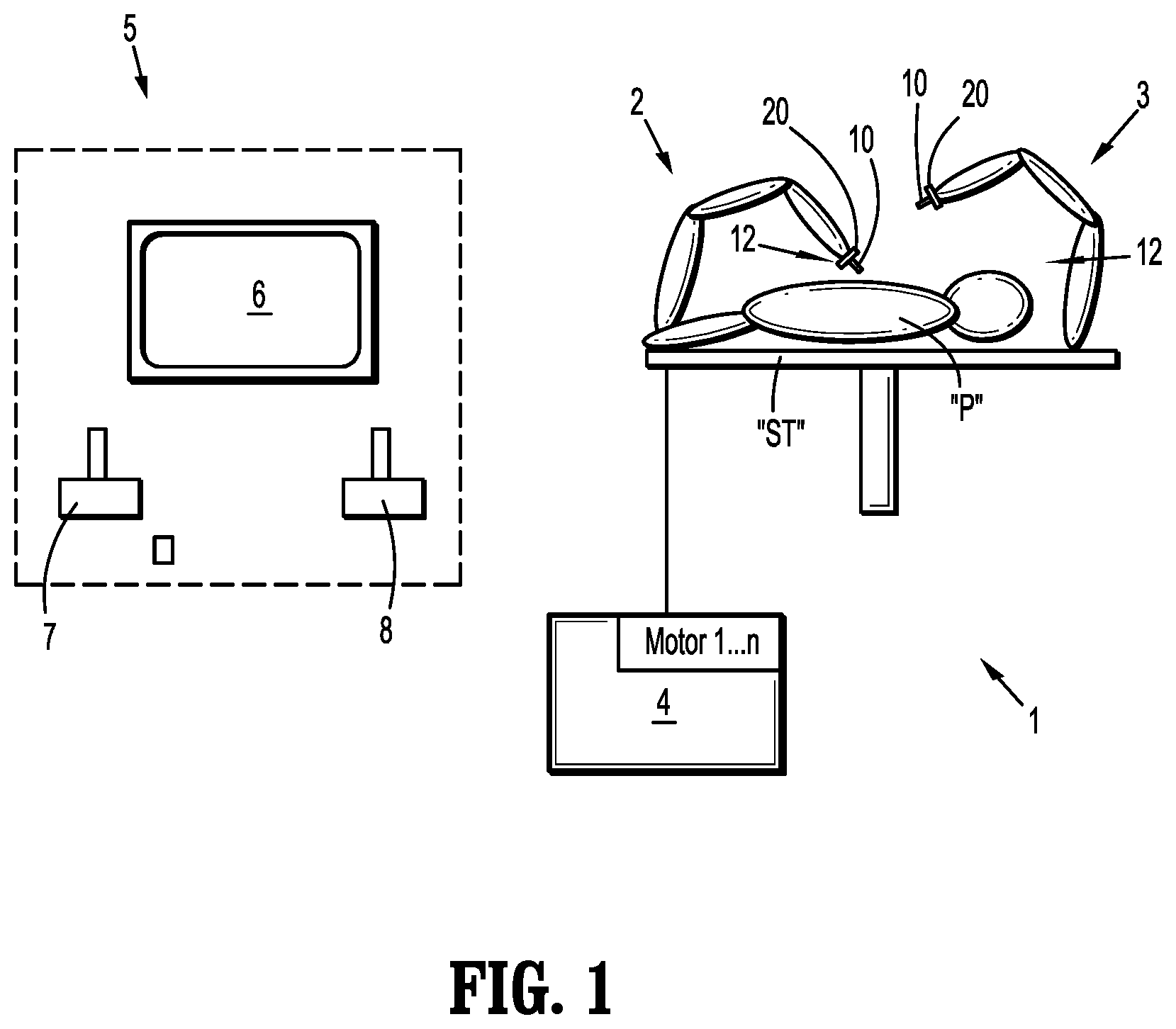 Patent US12617078 Figure 1 – Robotic surgical assemblies including surgical instruments having articulatable wrist assemblies
