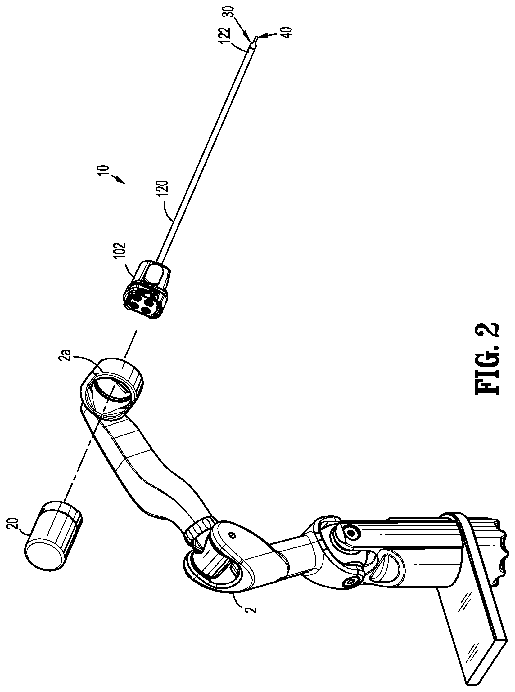 Patent US12617078 Figure 2 – Robotic surgical assemblies including surgical instruments having articulatable wrist assemblies