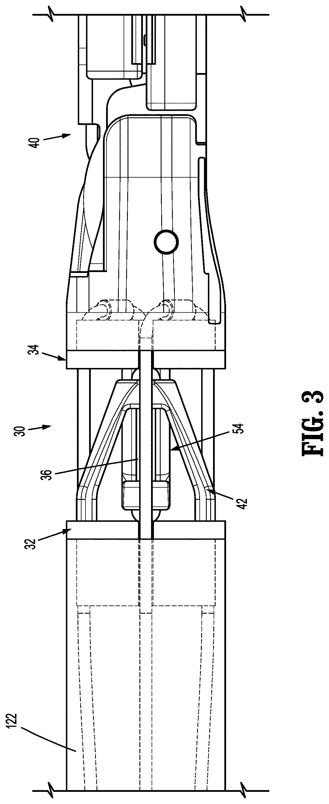 Patent US12617078 Figure 3 – Robotic surgical assemblies including surgical instruments having articulatable wrist assemblies