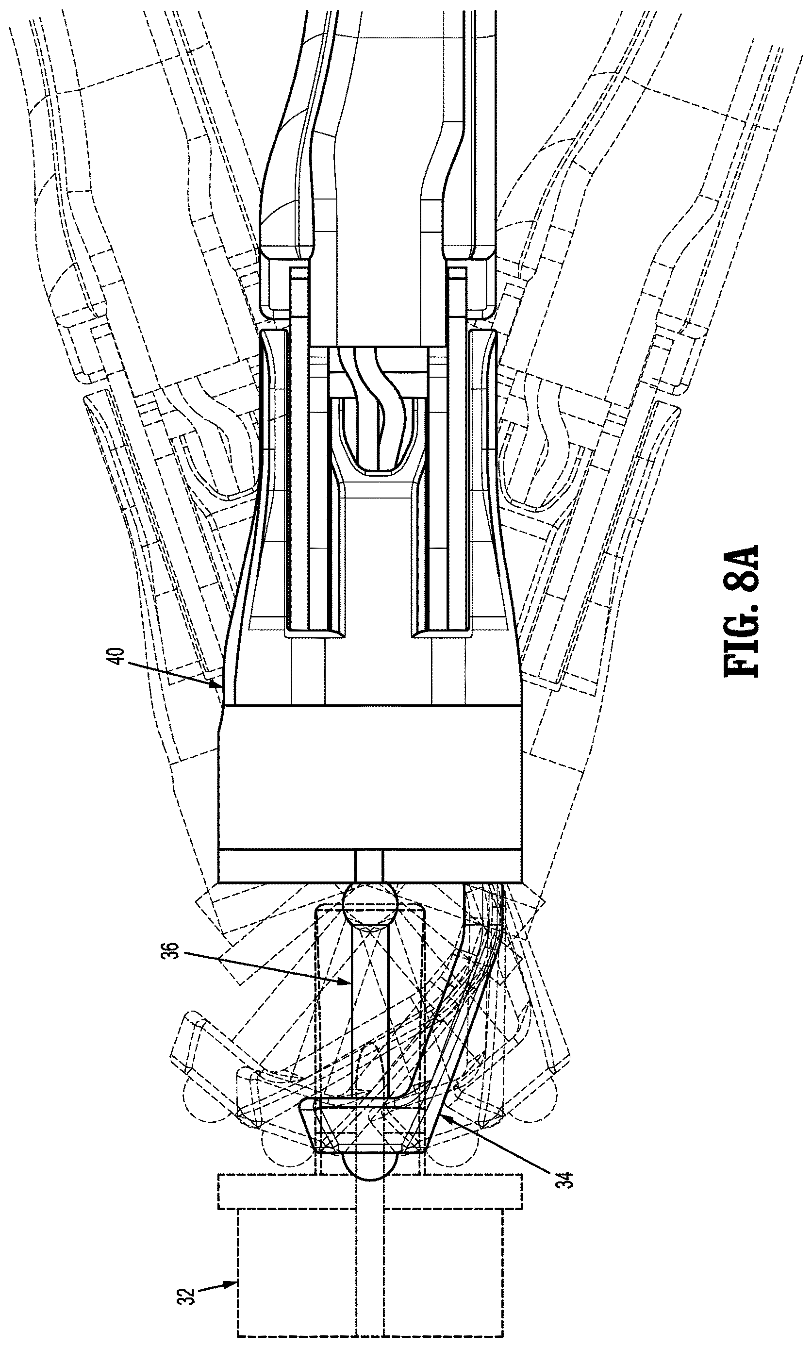 Patent US12617078 Figure 7 – Robotic surgical assemblies including surgical instruments having articulatable wrist assemblies