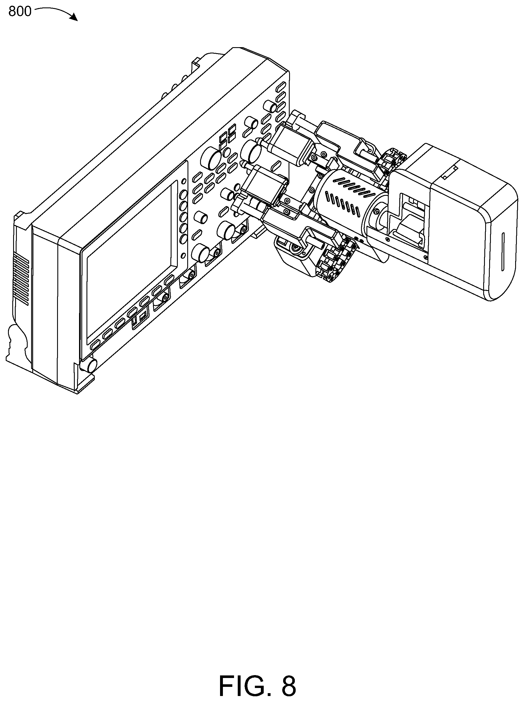 Patent US12617079 Figure 8 – Robotics system for verification and validation of smart connected HMI devices and method thereof