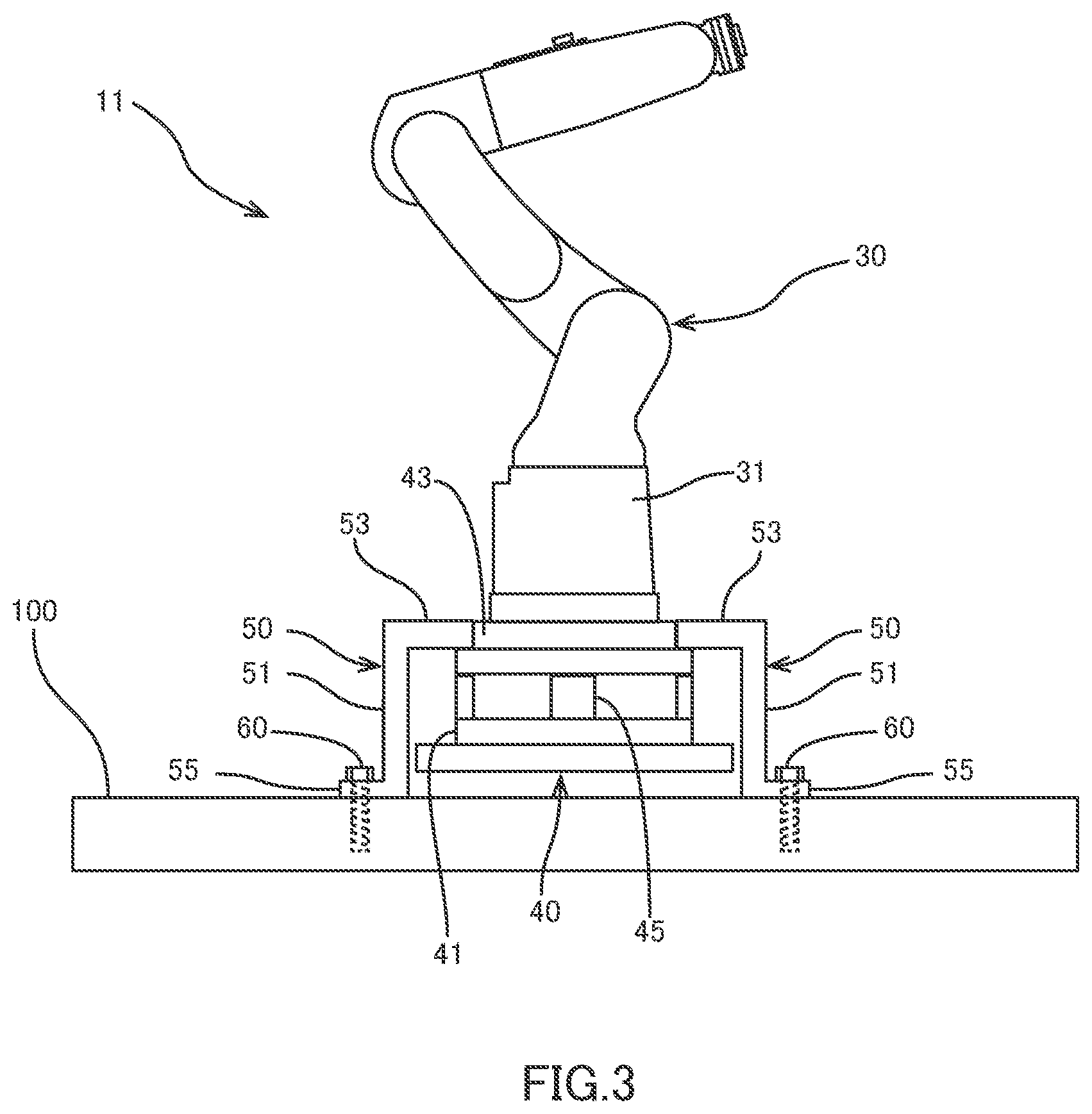 Patent US12617084 Figure 3 – Transfer leg and robot apparatus